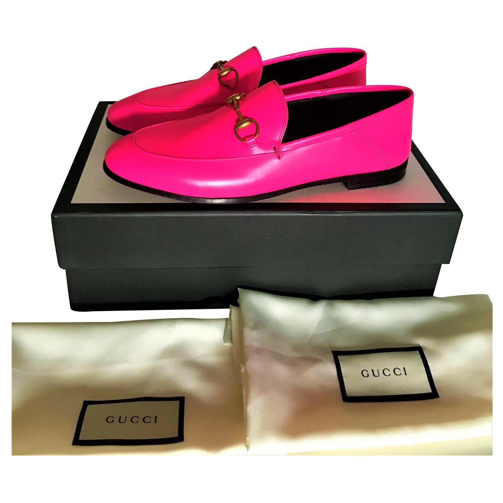 Neon store gucci loafers