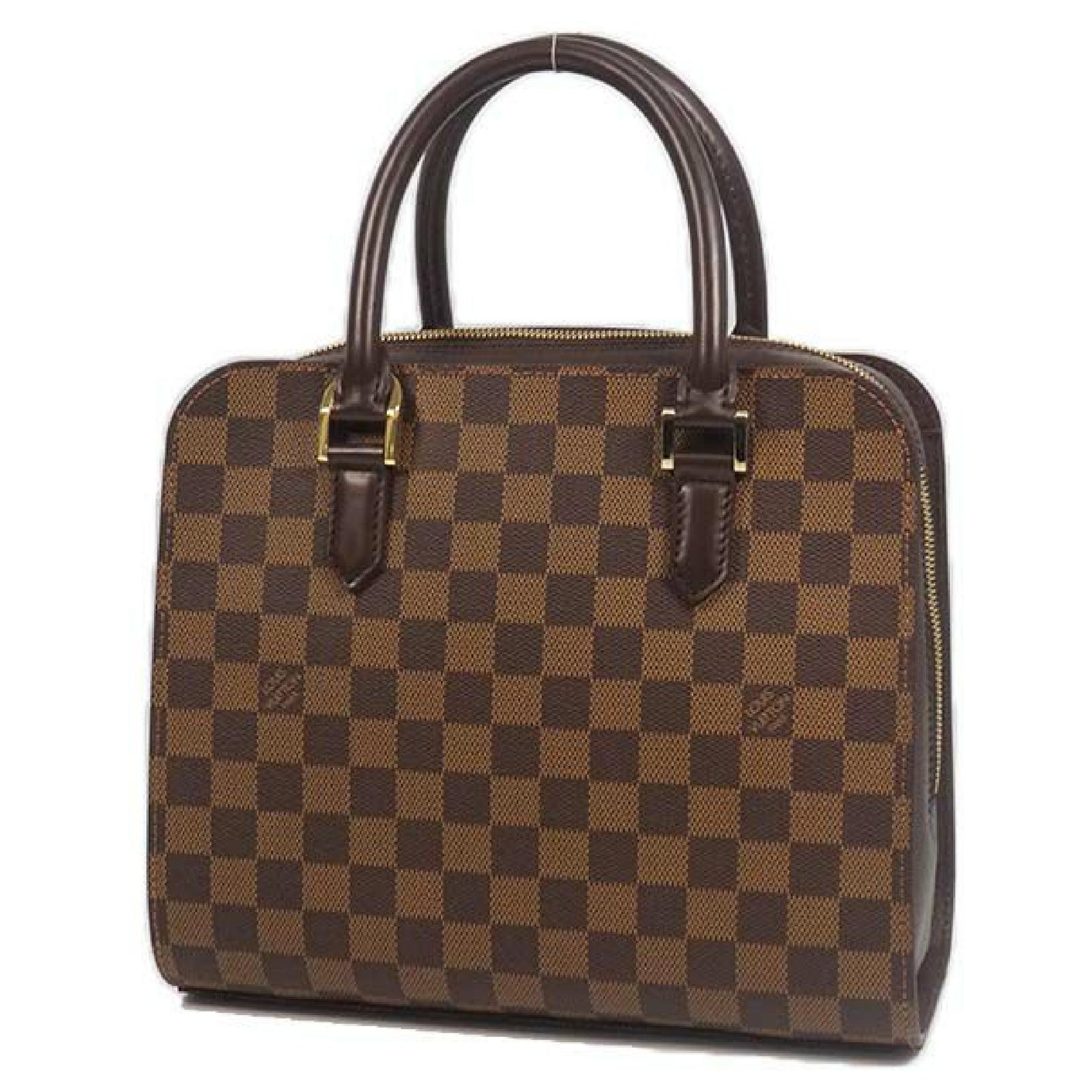 LOUIS VUITTON Handbag N51155 Triana Damier canvas Brown Women Used