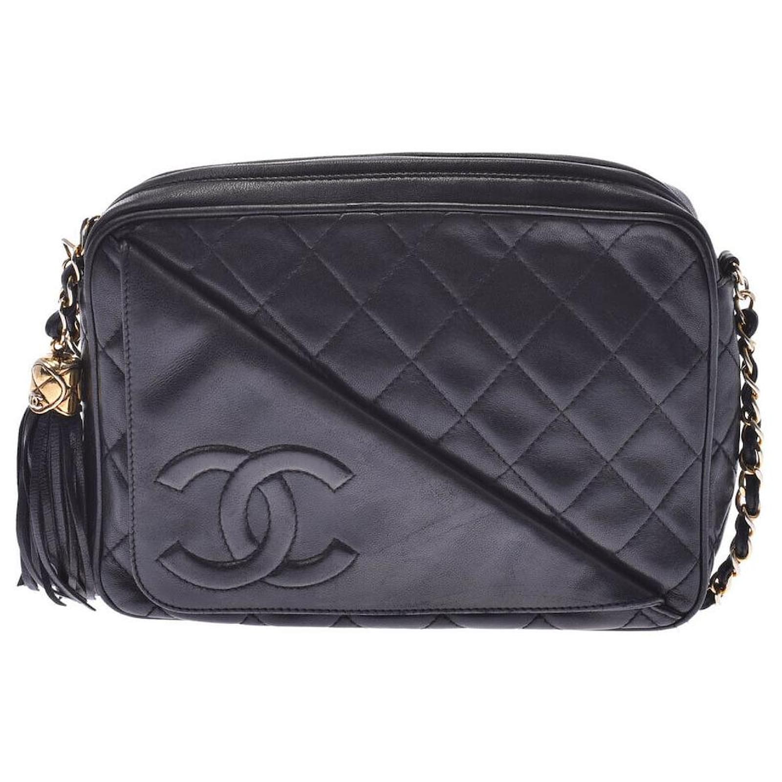 Chanel shoulder bag Black Ponystyle calfskin ref.218142 Joli Closet