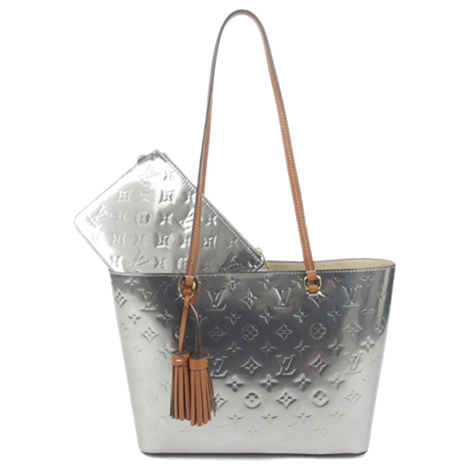 Long Beach patent leather tote