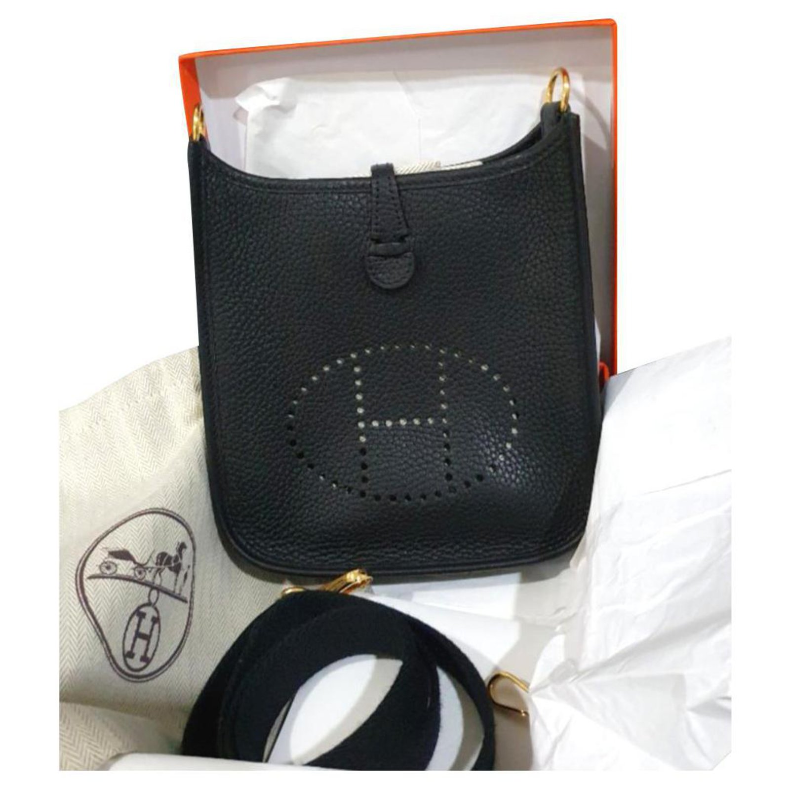 Hermès Hermes TPM Black Evelyne bag 