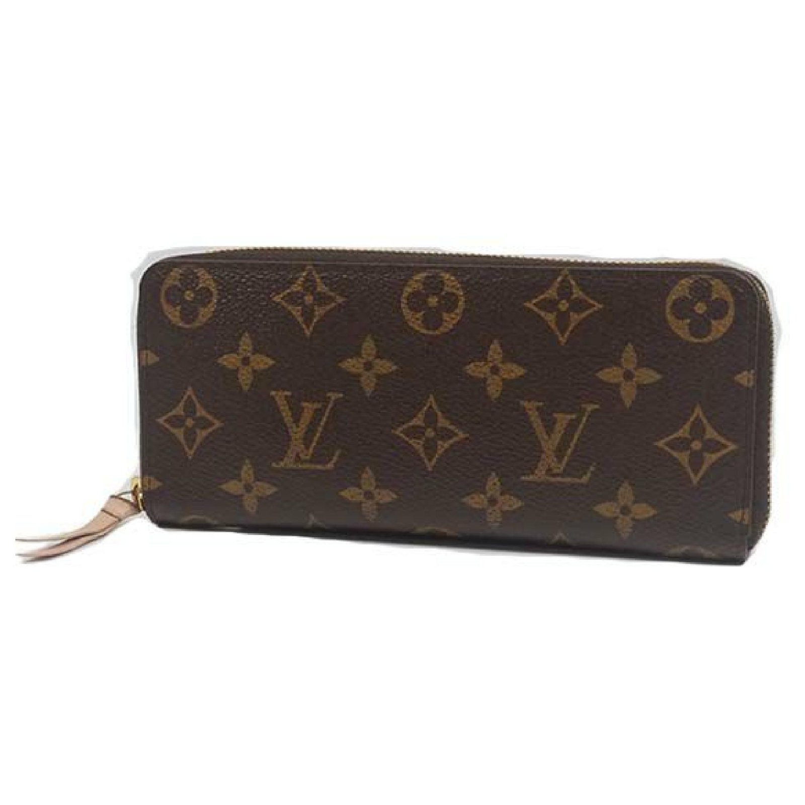Louis Vuitton M61298 Clemence Monogram Rose Ballerine Zip Wallet