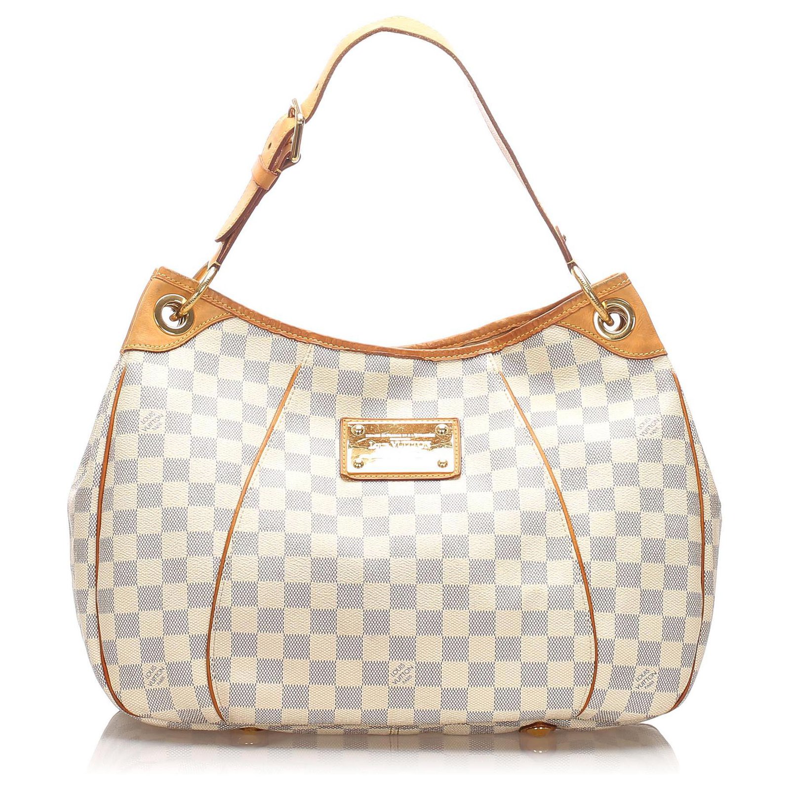 Louis Vuitton Damier Azur Galleria PM White Blue Leather Cloth ref