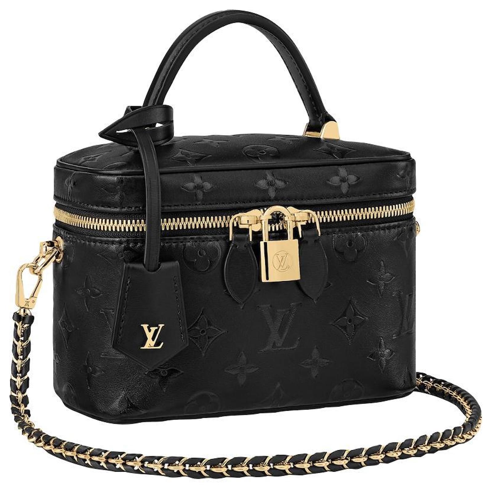 Louis Vuitton Vanity PM Black Leather Handbag ref.219343 - Joli Closet