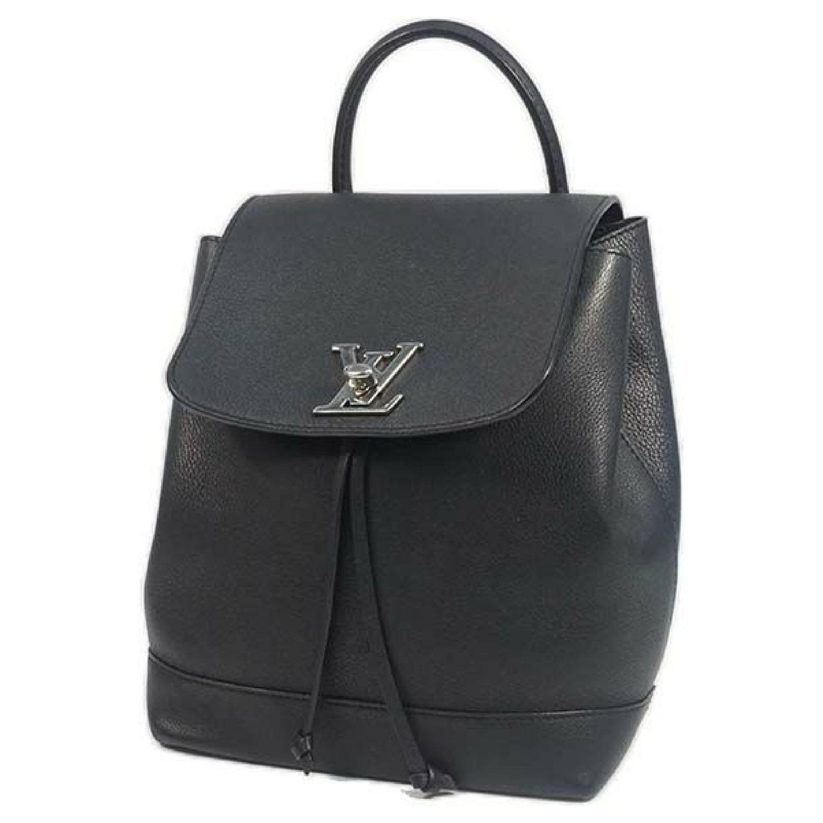 Louis Vuitton Lockme Backpack Leather Black