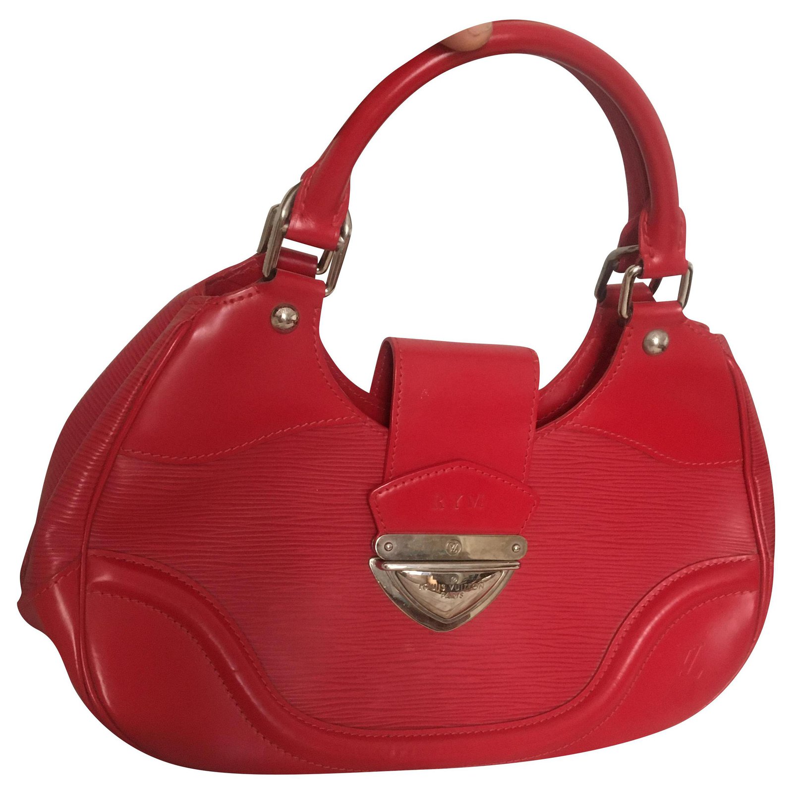 Louis Vuitton vuitton montaigne pm Red Leather ref.219488 - Joli