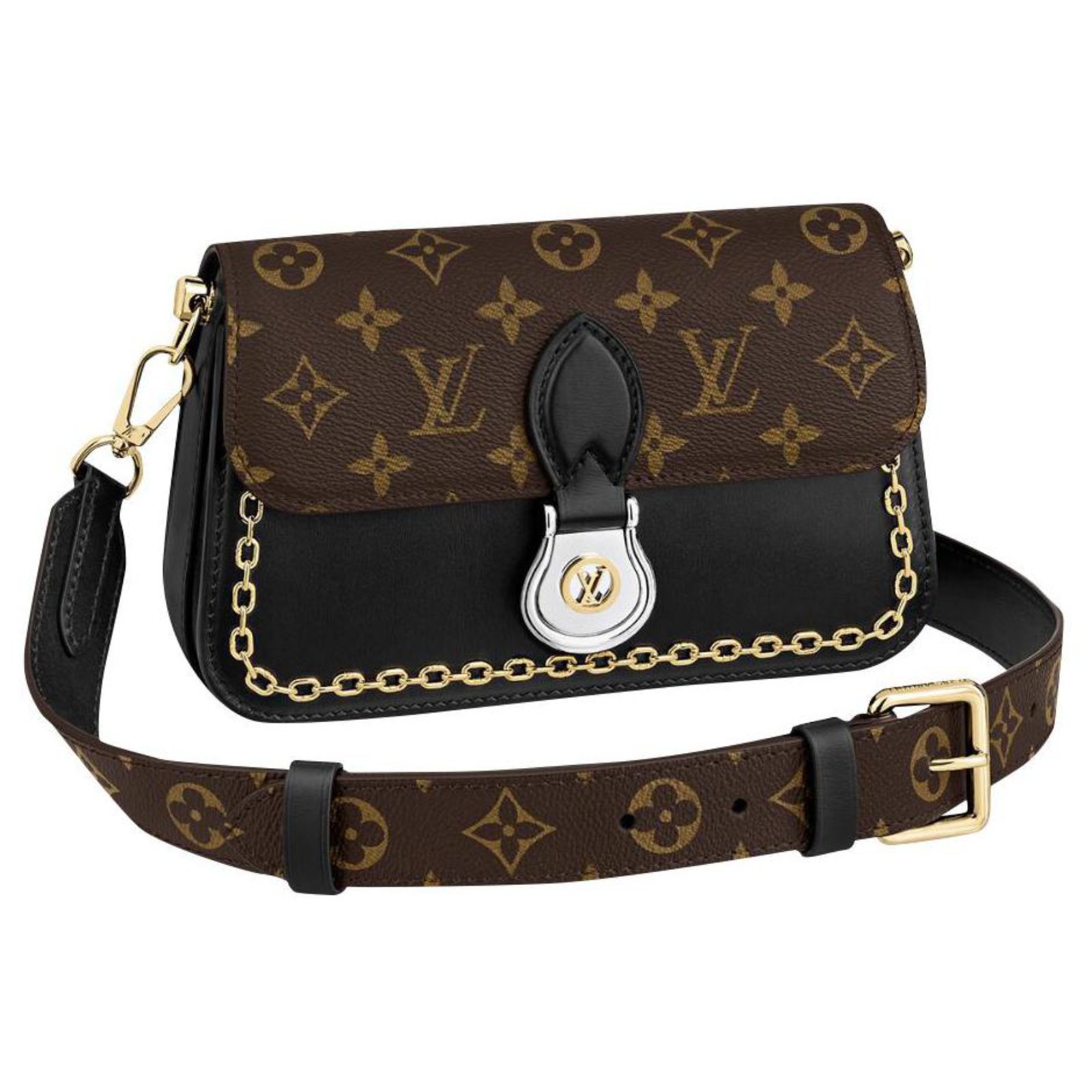Saint cloud leather crossbody bag Louis Vuitton Brown in Leather