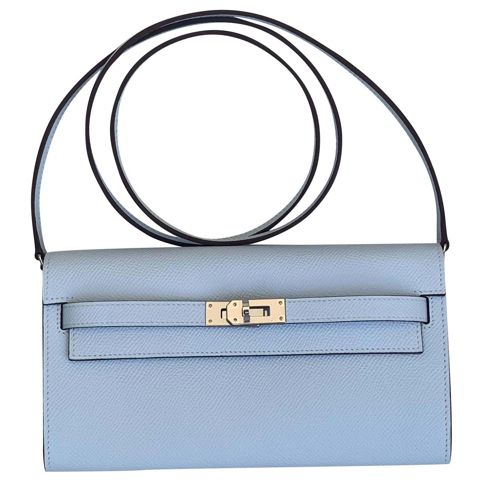 Hermès Kelly to go Blue Leather ref.219553 - Joli Closet