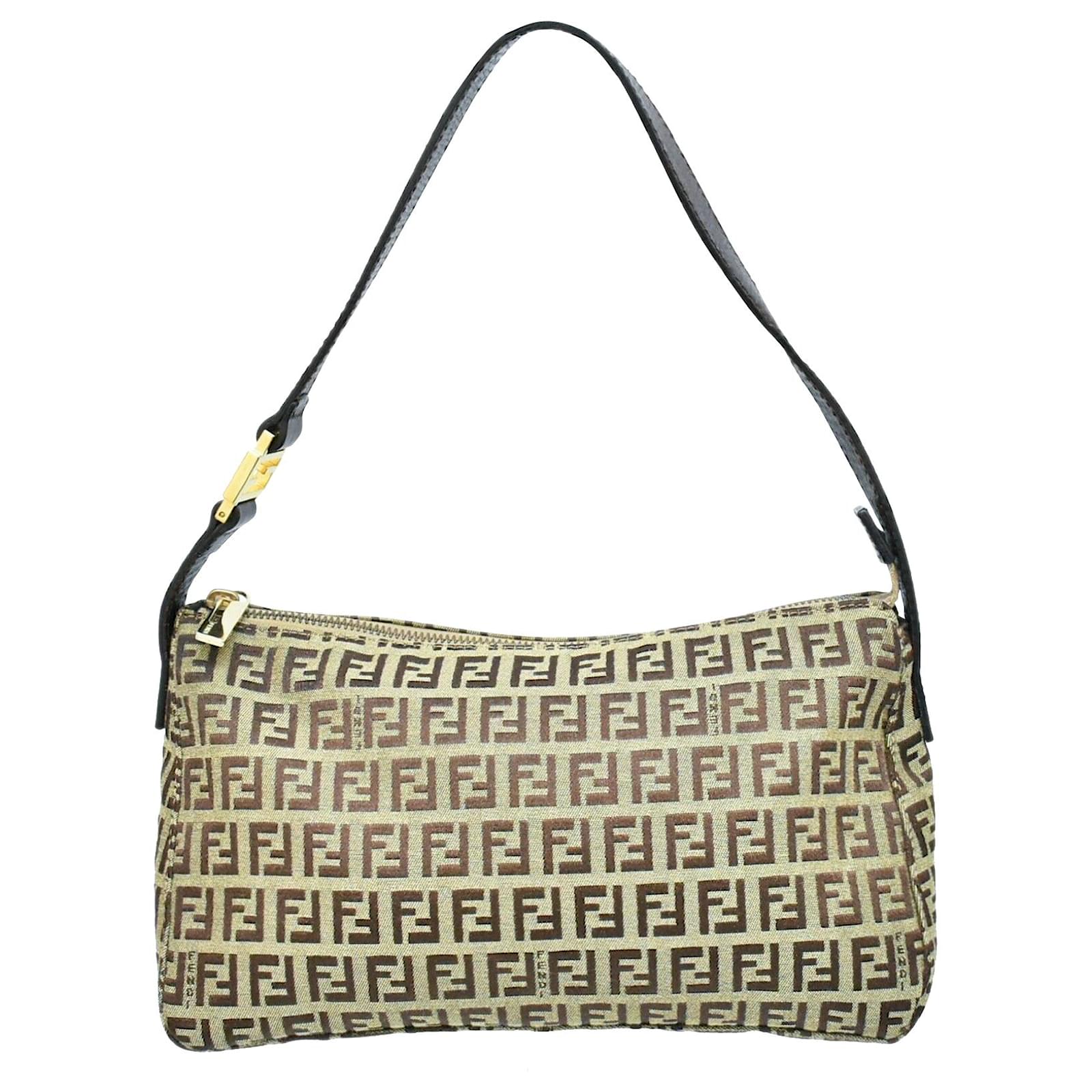ショルダーバッグ・ポシェット Fendi Shoulder bags Beige Fendi Shoulder Bag Beige Cloth ref.219766 - Joli Closet
