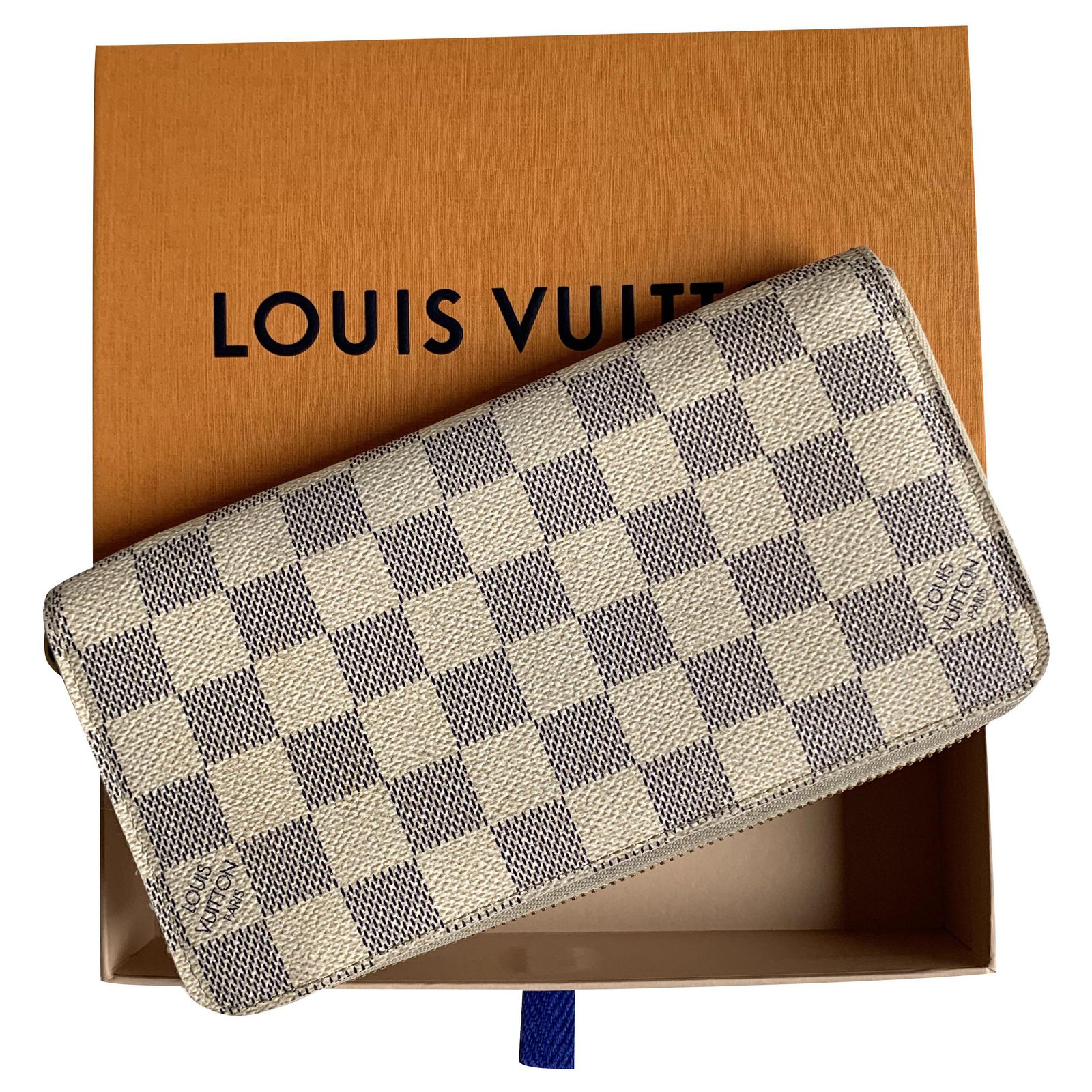 Louis Vuitton Zippy Wallet Damier Azur