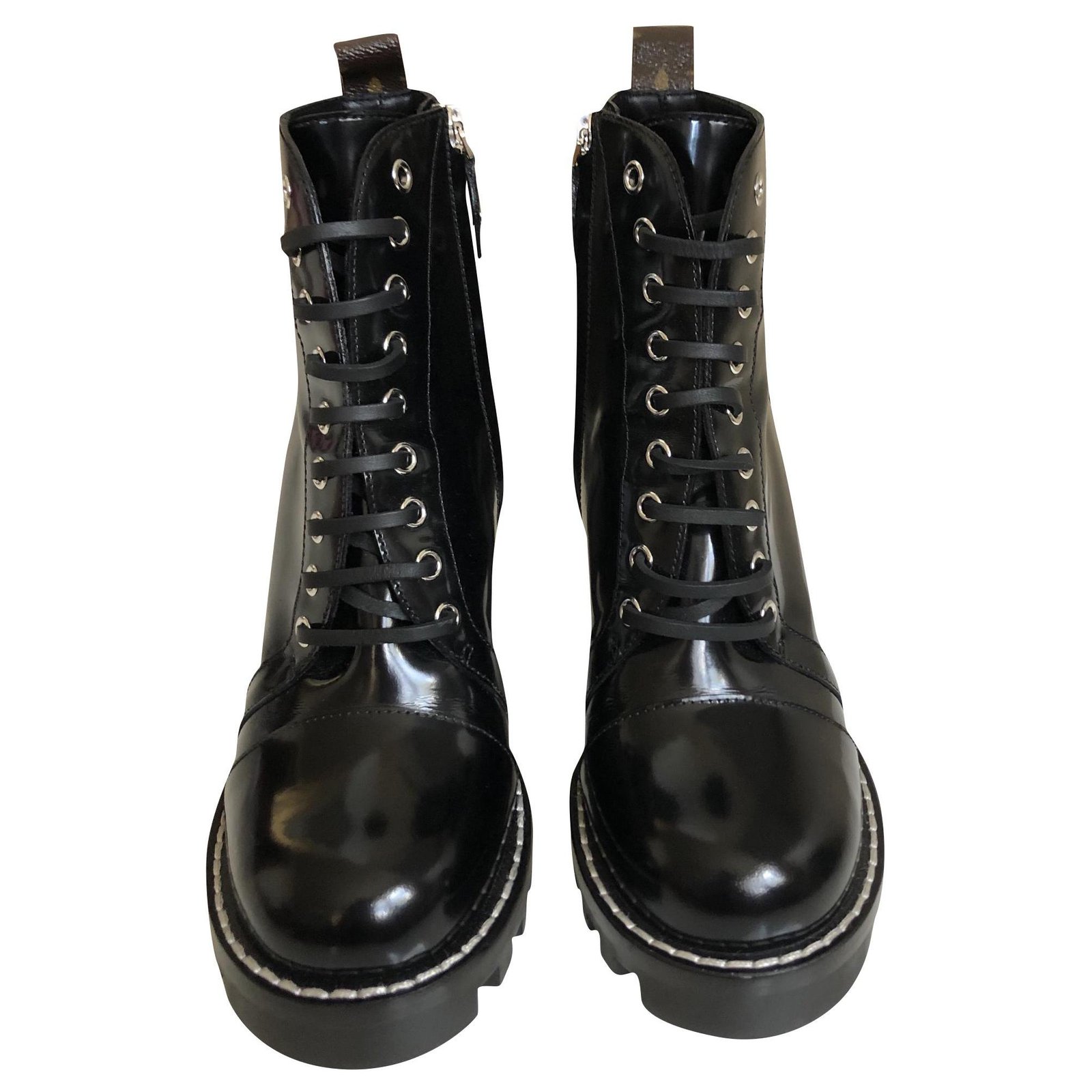 Louis Vuitton Patent Leather Star Trail Ankle Boots - Closet Upgrade