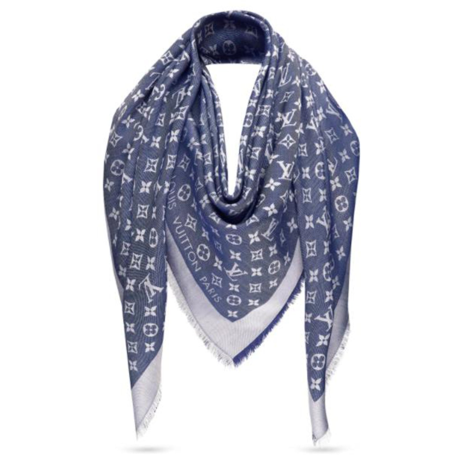 Louis Vuitton LV Shawl new denim Blue ref.221335 - Joli Closet