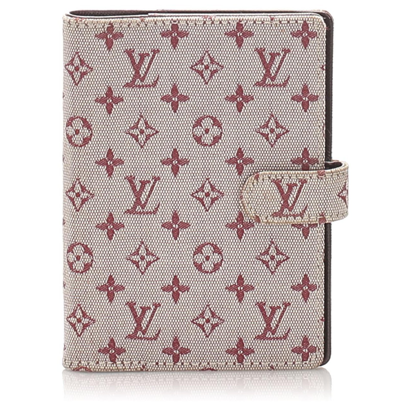 Louis Vuitton Monogram Mini Lin Small Ring Agenda Cover - FINAL