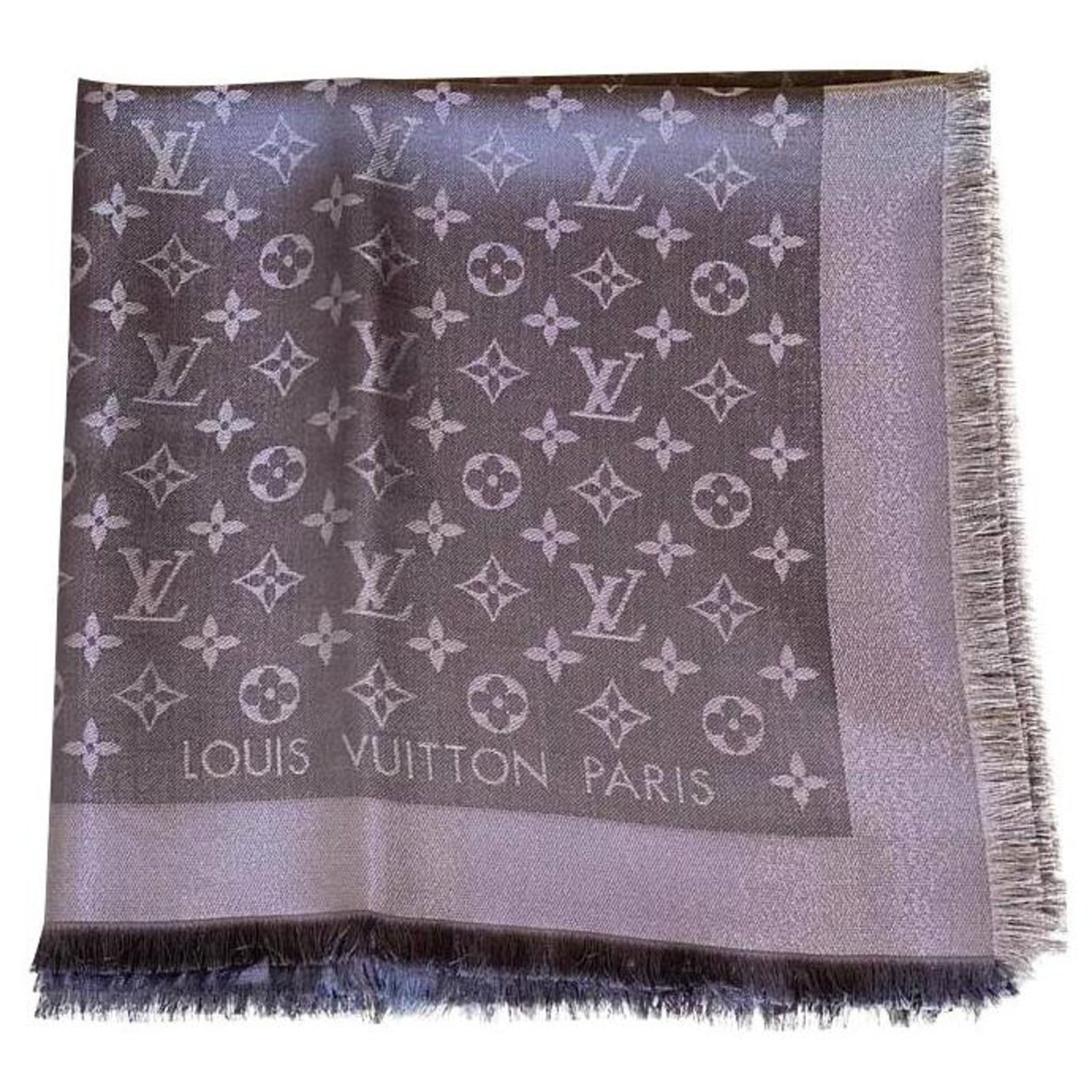Louis Vuitton sciarpe Grigio Seta ref.221981 - Joli Closet