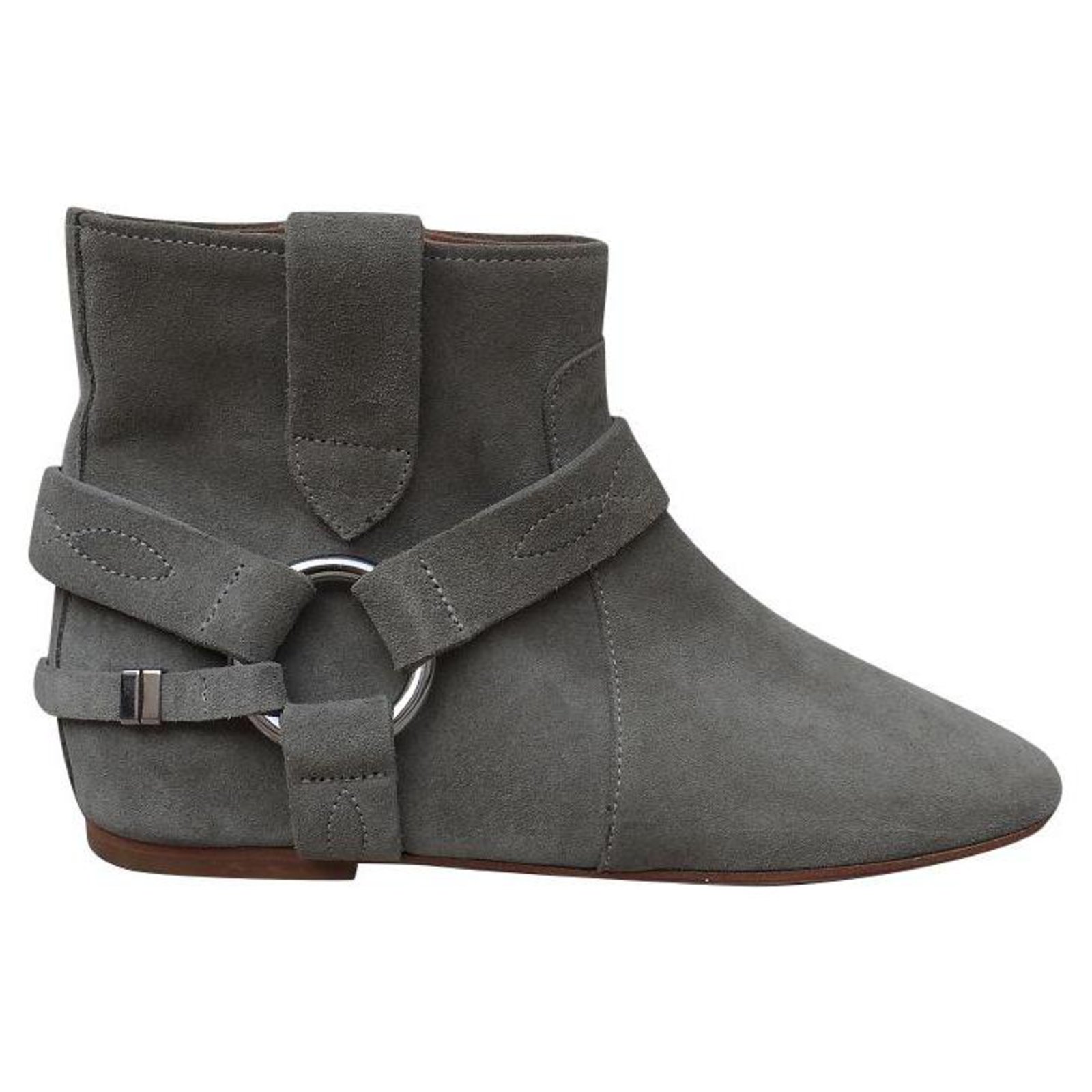 Overeenstemming Tandheelkundig Kilometers Isabel Marant Etoile Ankle Boots Grey Leather ref.222013 - Joli Closet