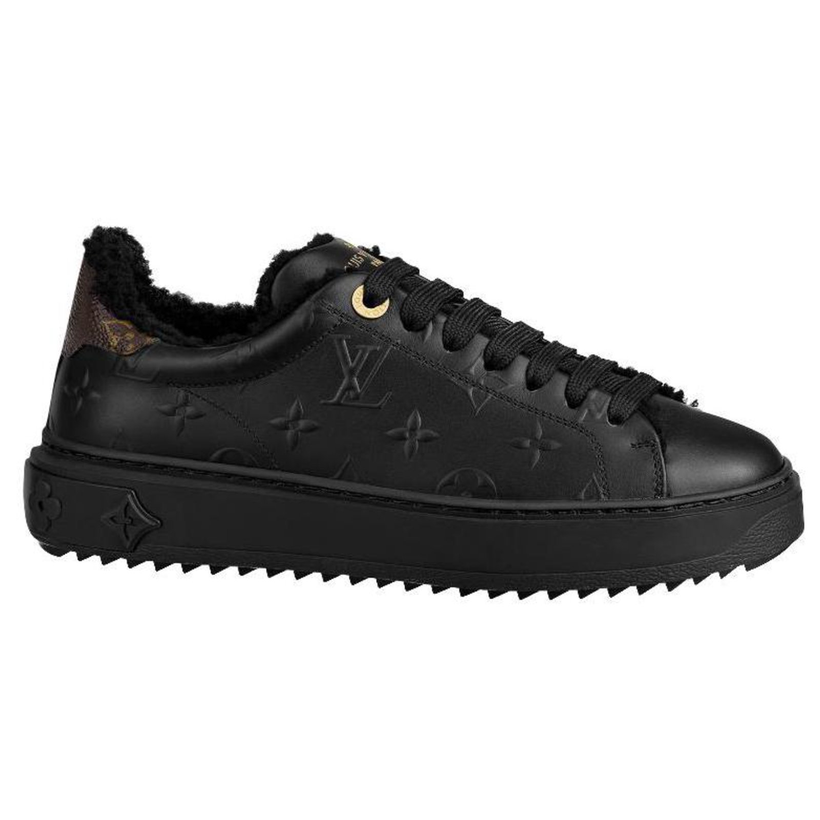 lv time out sneaker black