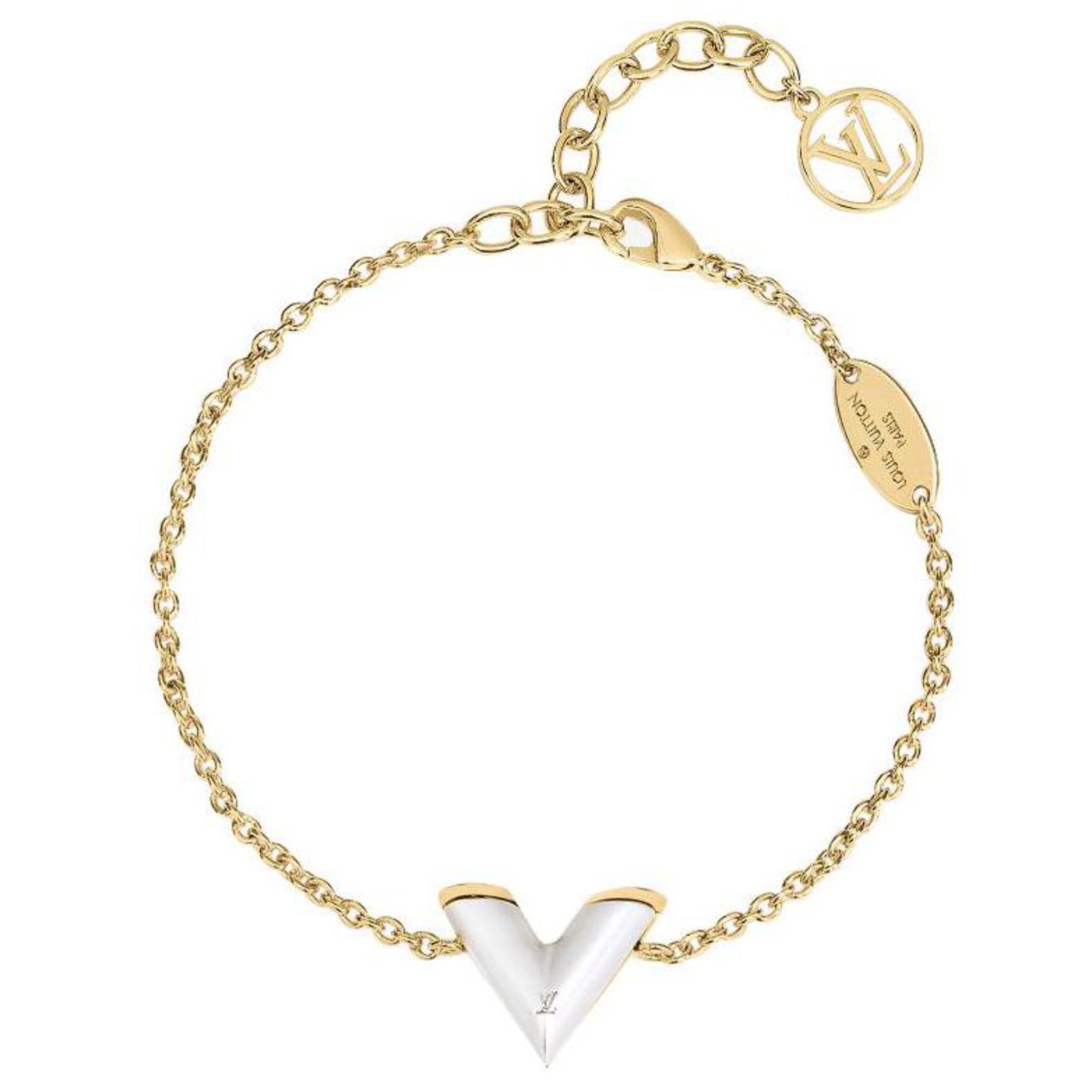 Louis Vuitton LV Bracelet new pearlfection Golden Metal ref.222698 - Joli  Closet