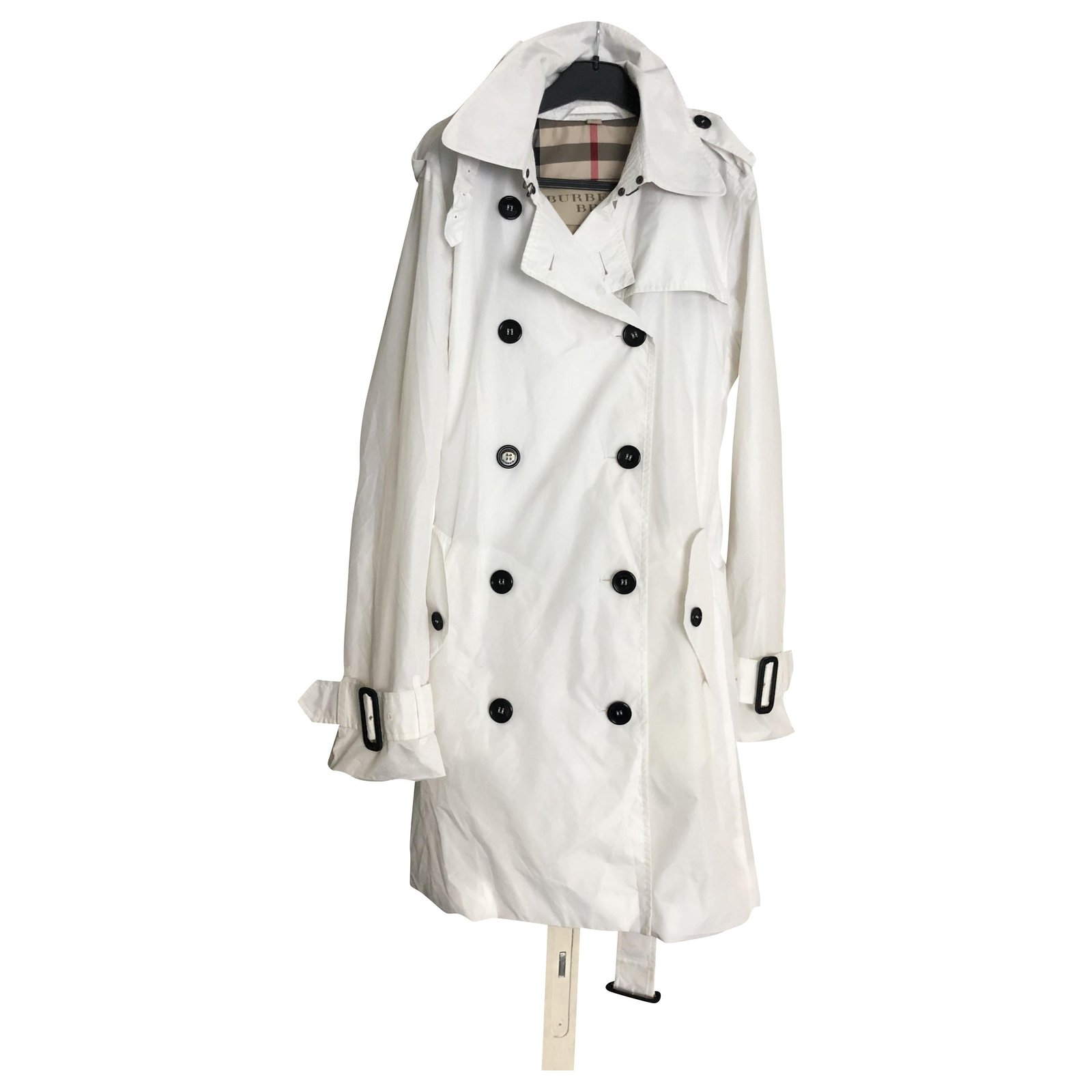 Burberry Brit Trench coats White Nylon  - Joli Closet