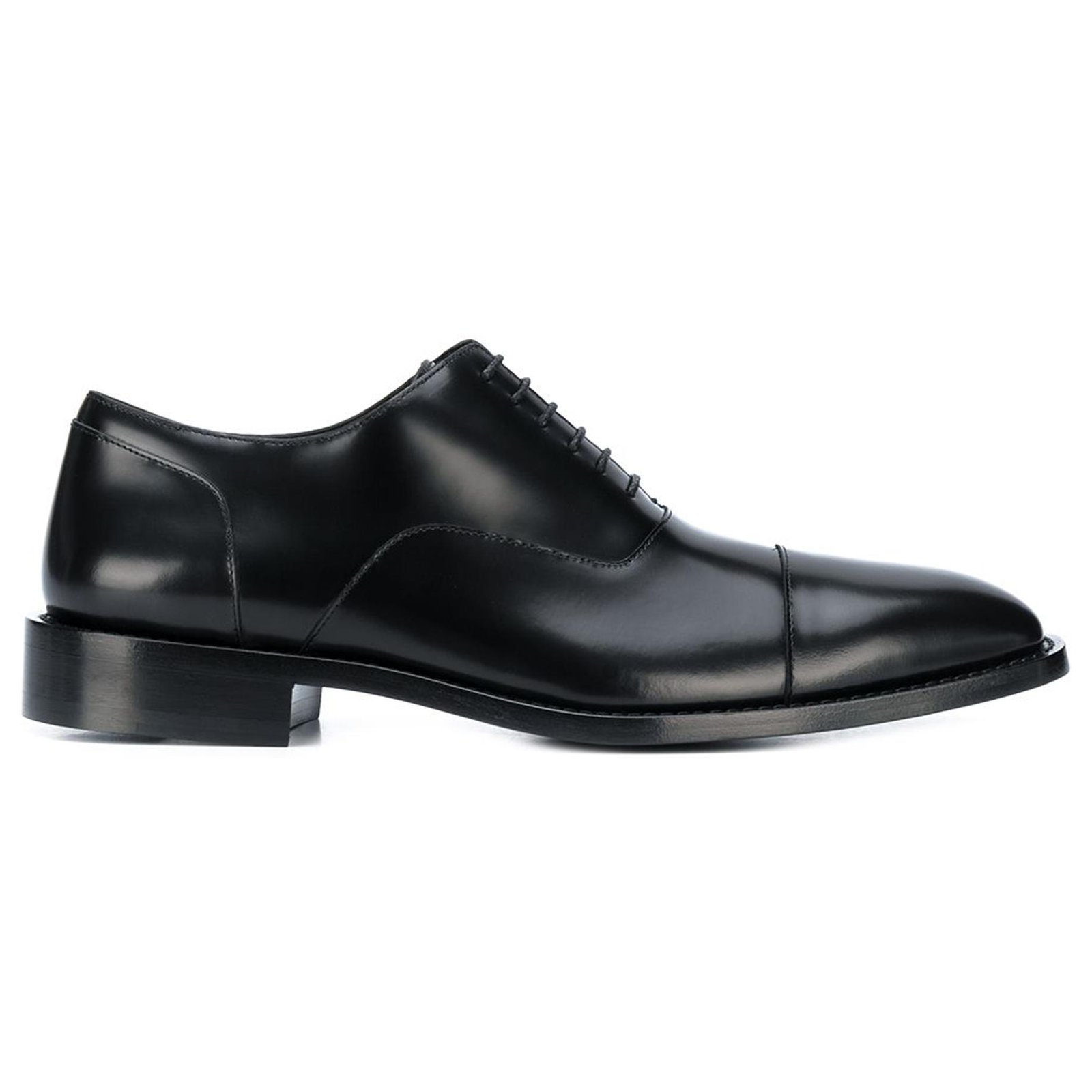 balenciaga black leather shoes