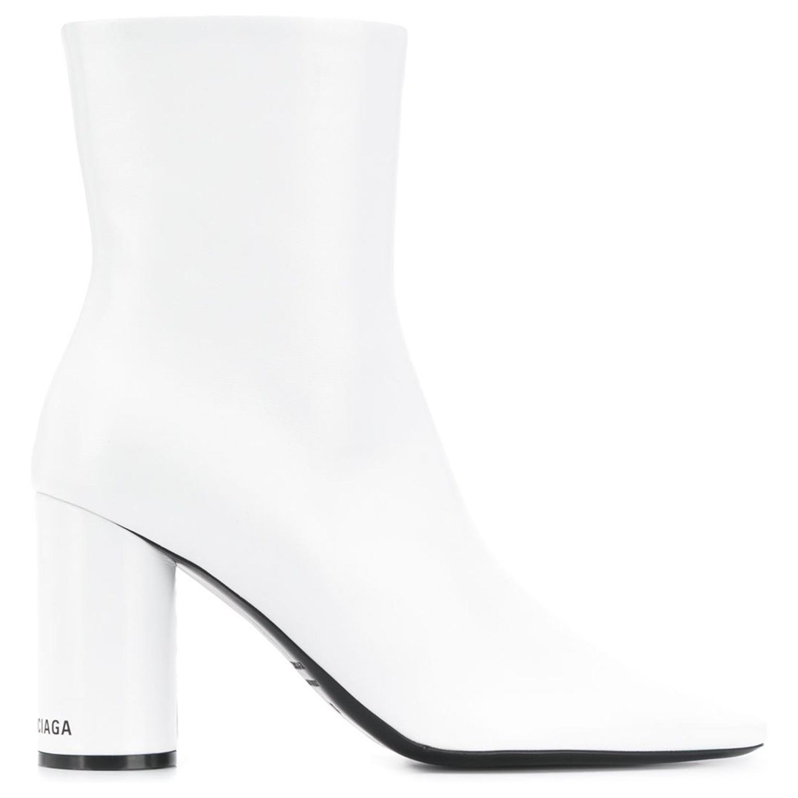 Buy Balenciaga Oval Leather Ankle Boots  Black At 30 Off  Editorialist