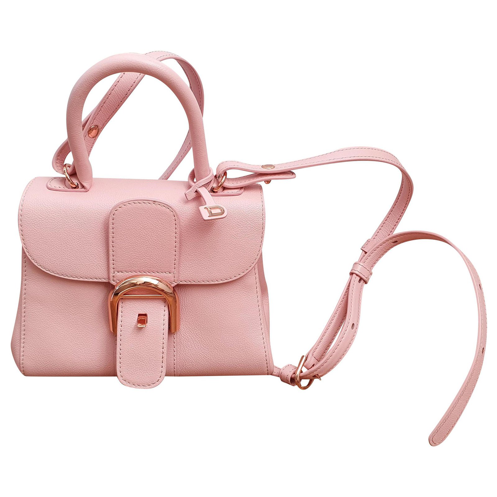Brillant leather handbag Delvaux Pink in Leather - 21962319