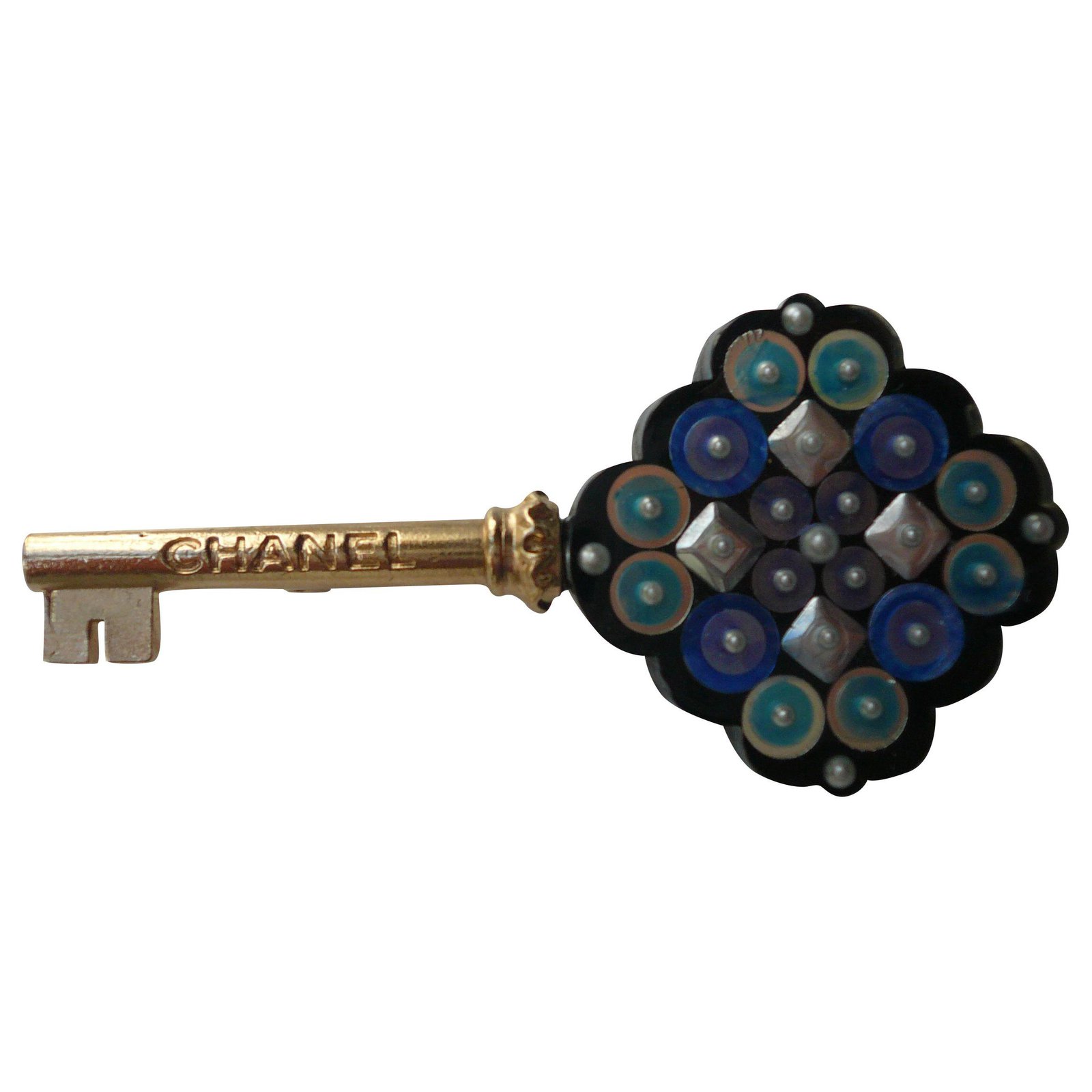 Chanel key motif brooch - Gem