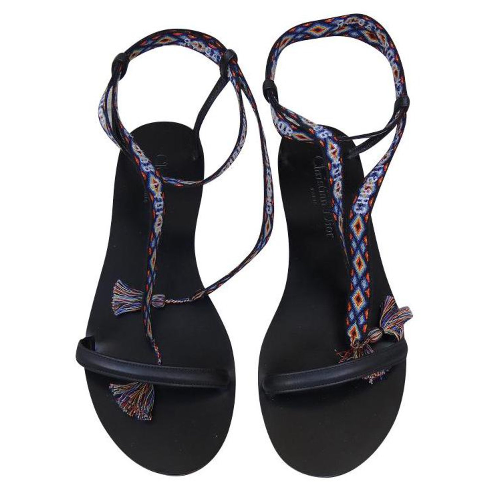 dior black sandals