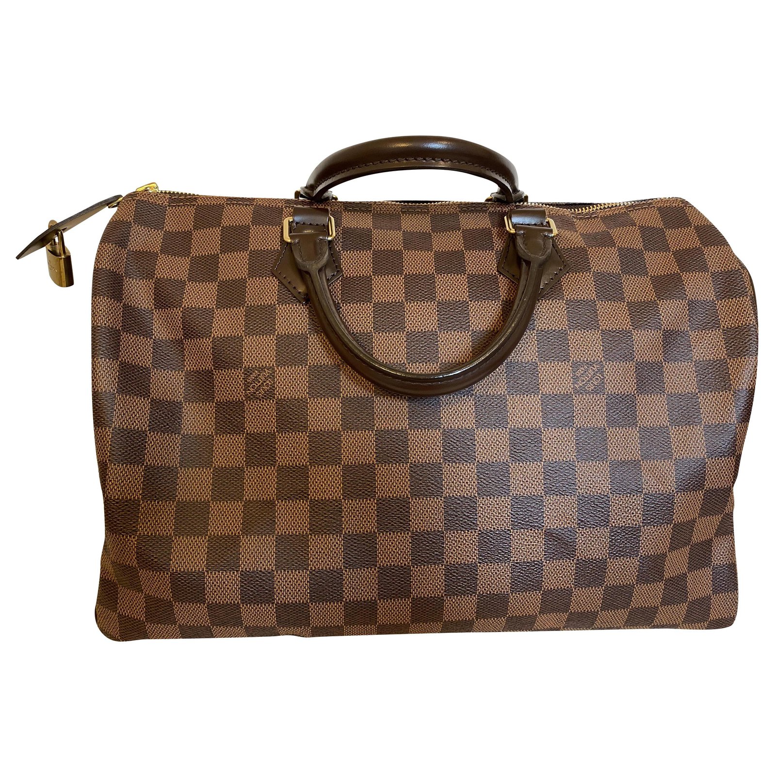 Louis Vuitton Speedy 35 Brown Leather ref.284686 - Joli Closet