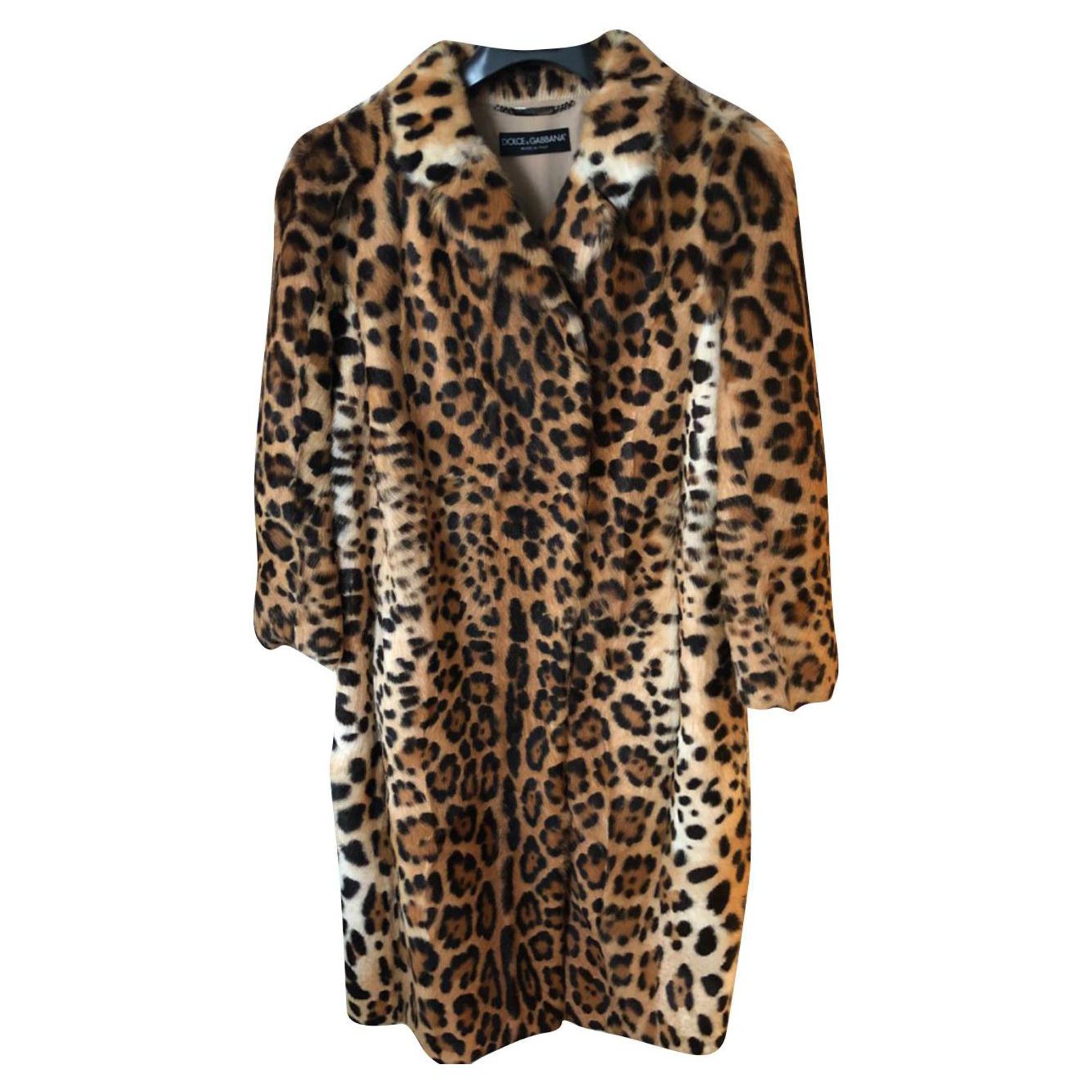 dolce and gabbana leopard coat