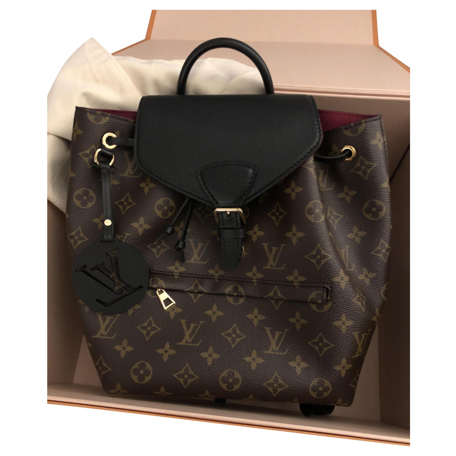 Louis Vuitton LV Montsouris PM new Brown Leather ref.283170 - Joli Closet