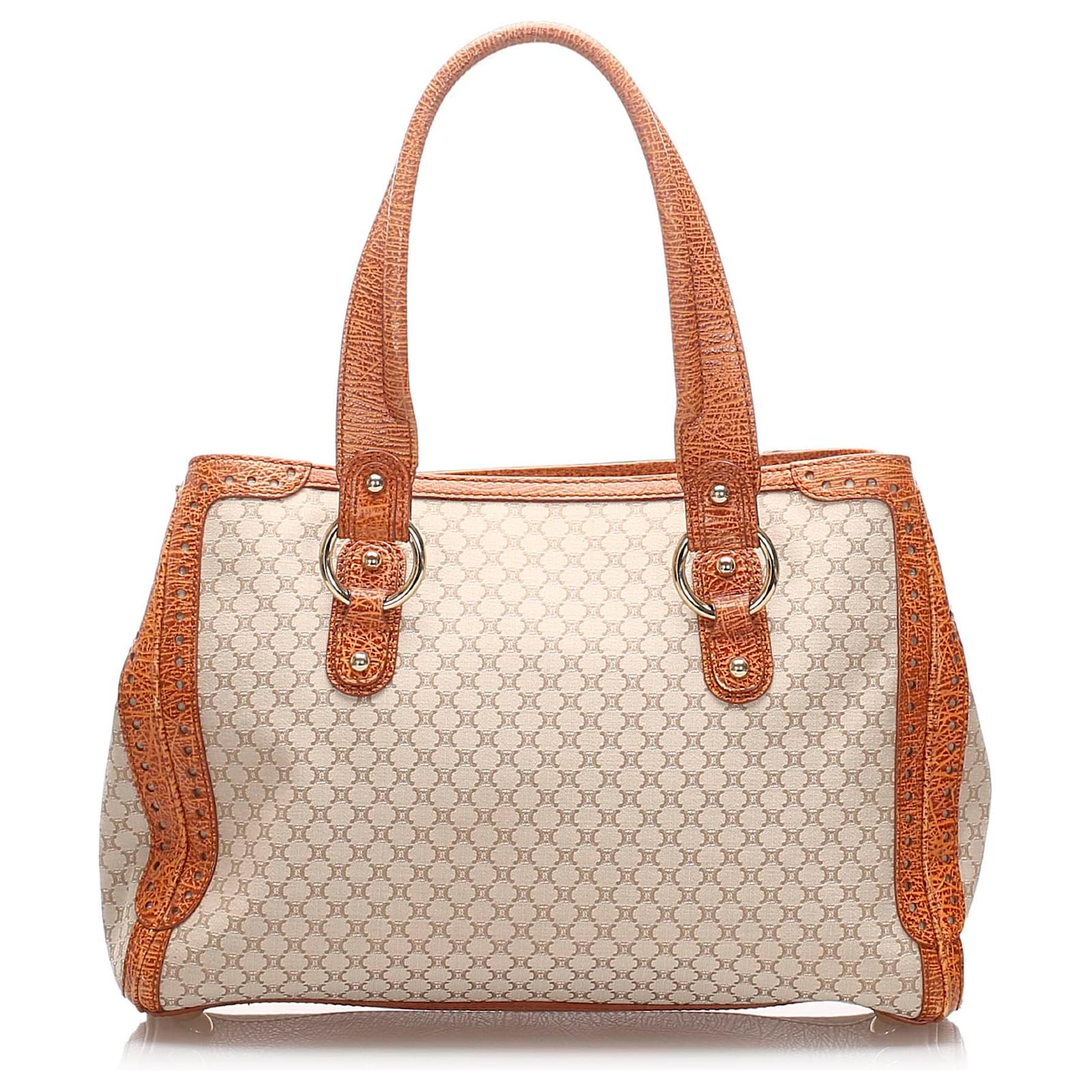 celine white canvas bag