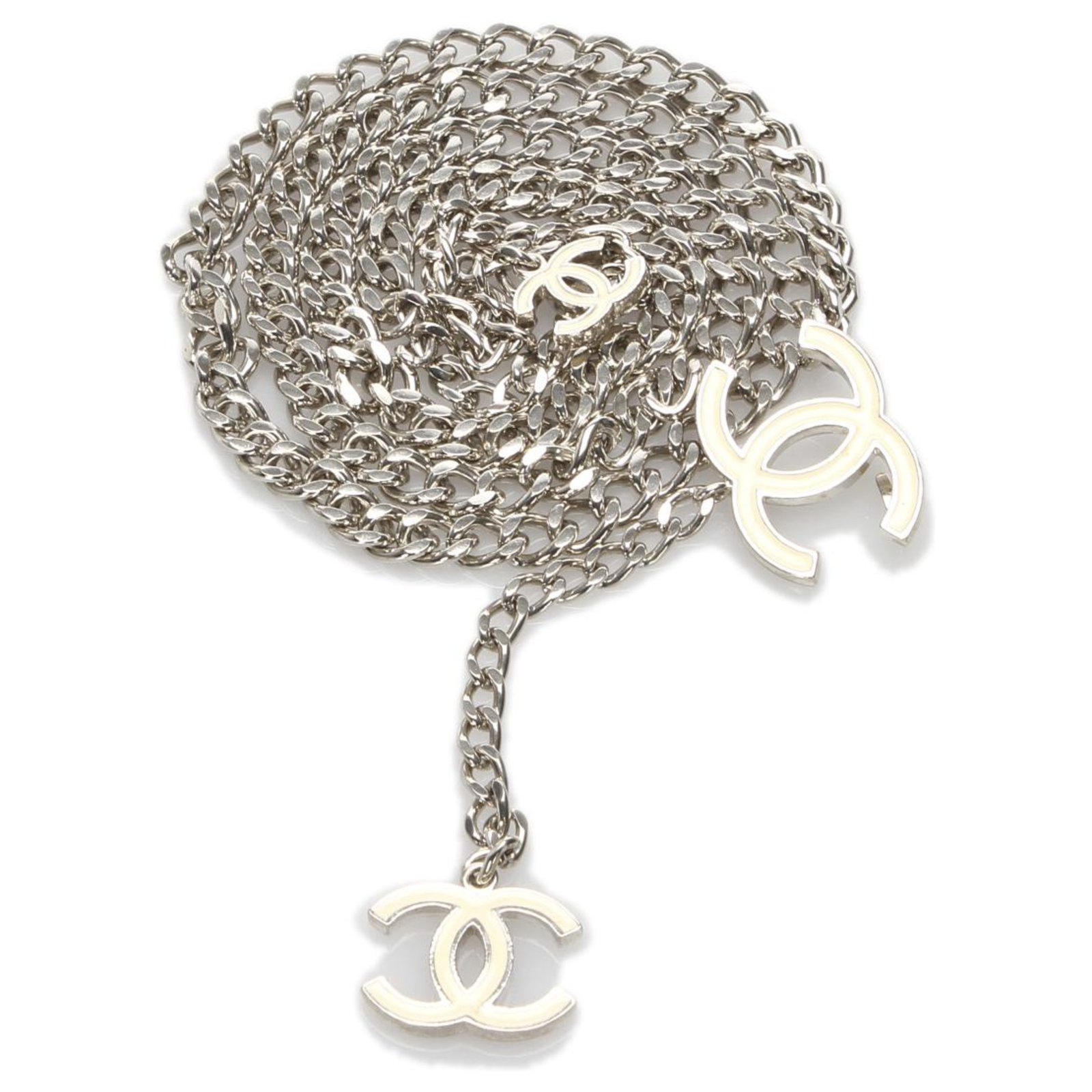 Chanel Silver CC Chain Belt