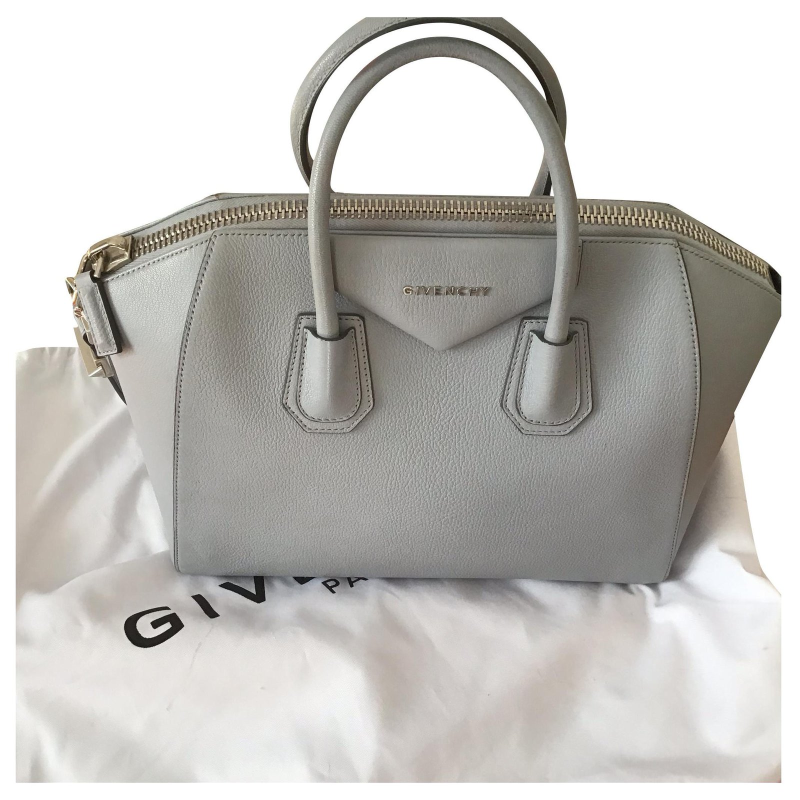 Modeled the Givenchy Antigona Small Bag Versus Antigona Mini Bag