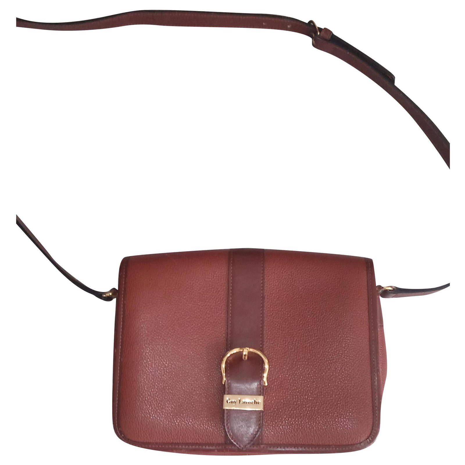 Guy Laroche Vintage Brown Patent leather ref.225050 - Joli Closet