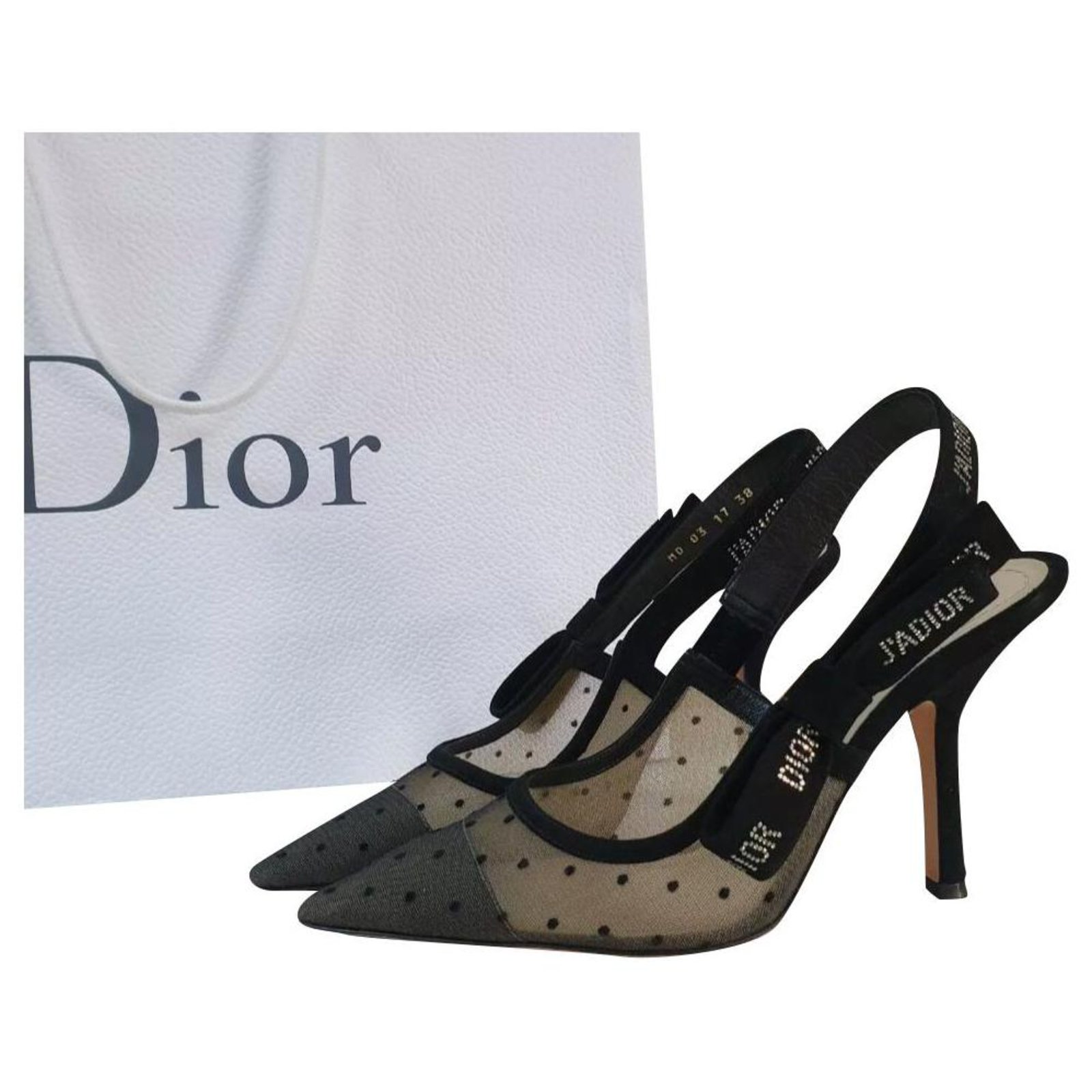 dior dotted shoes