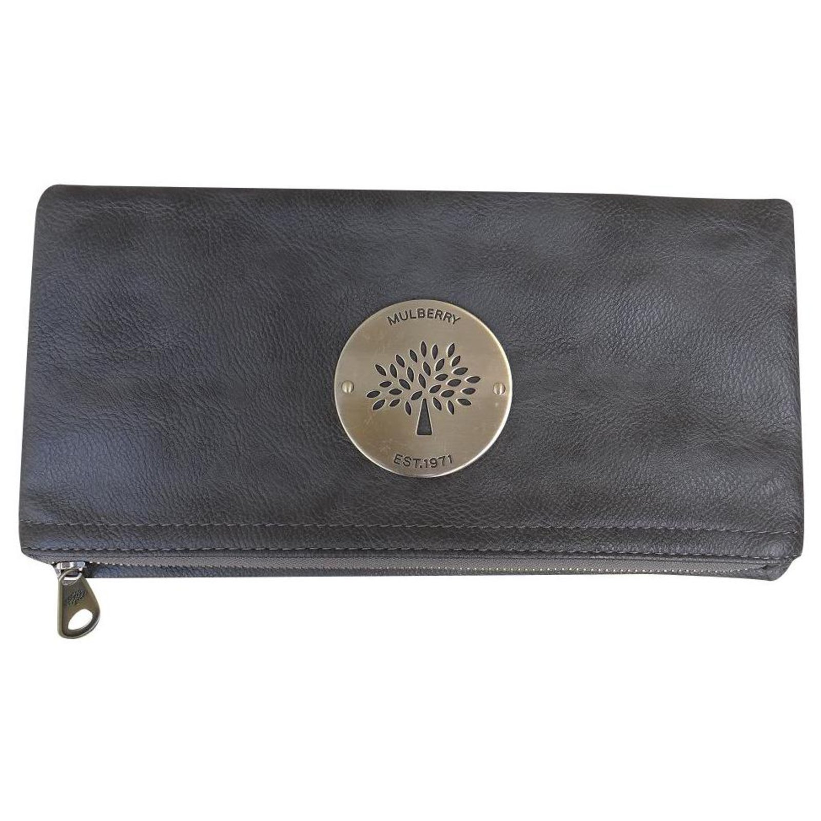 Mulberry Clutch bags Grey Leather ref.225280 Joli Closet