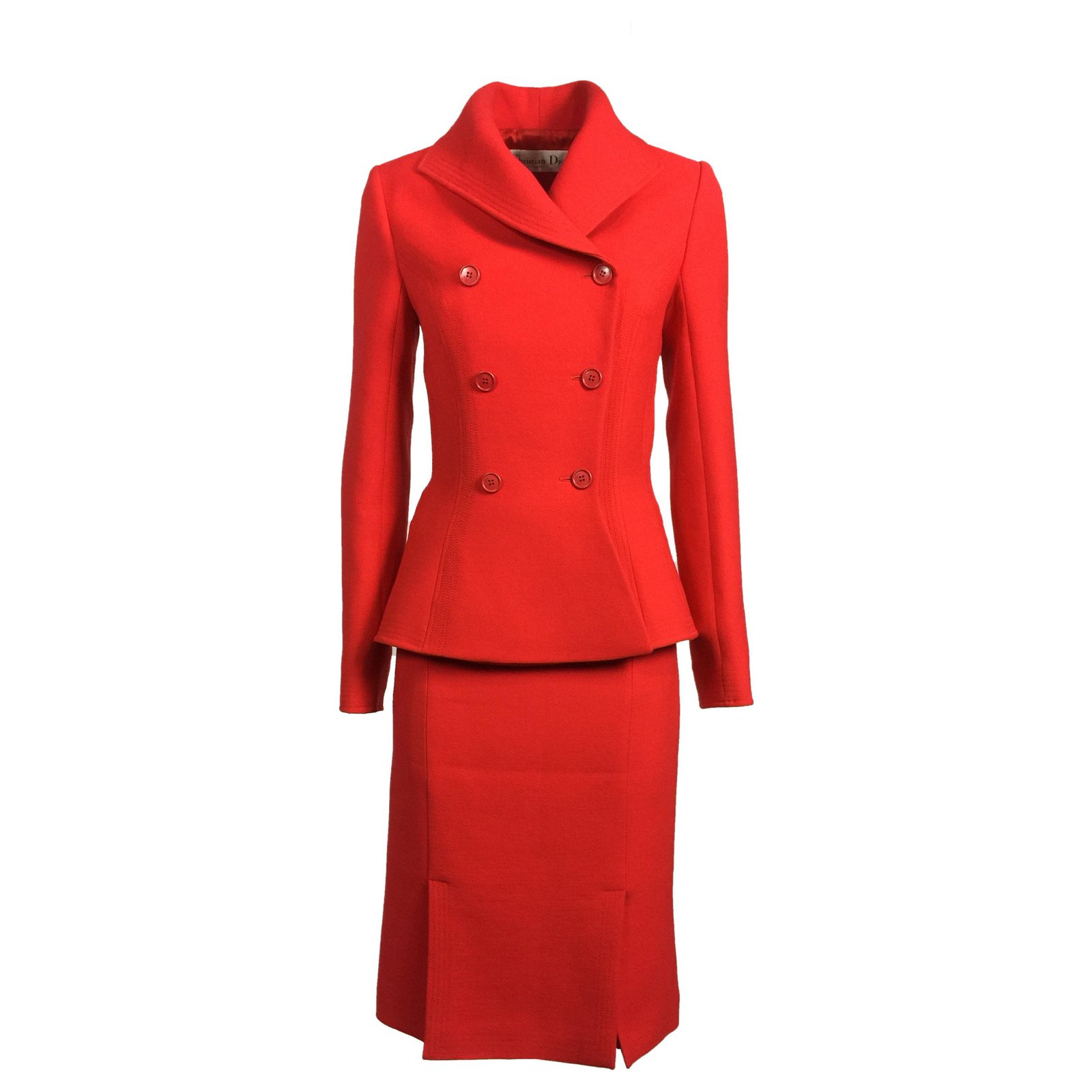 Tailleur jupe online rouge