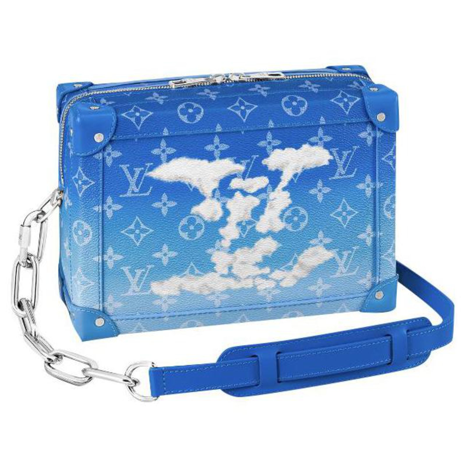 Louis Vuitton LV Clouds Soft Trunk Blue Leather ref.225732 - Joli