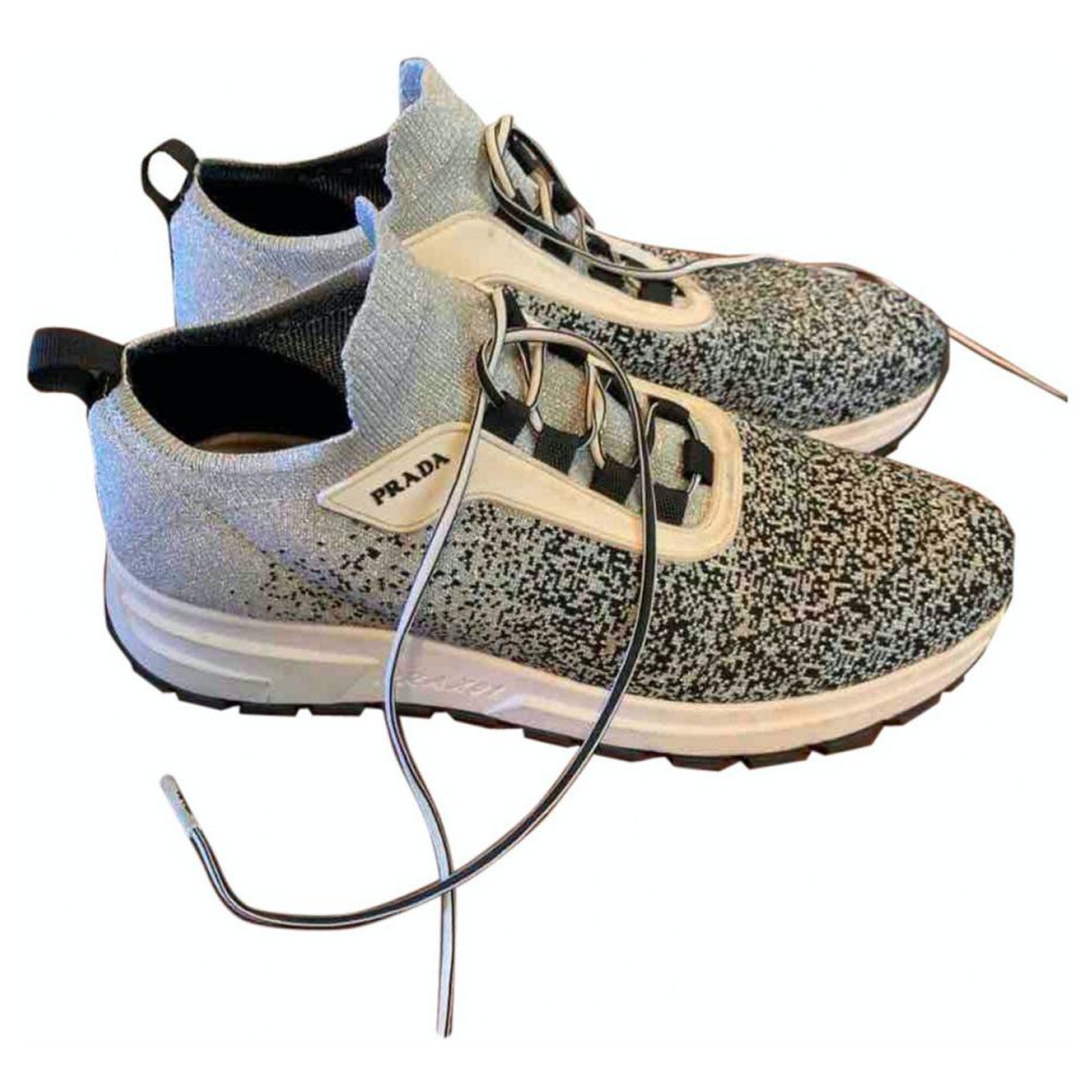 grey prada sneakers