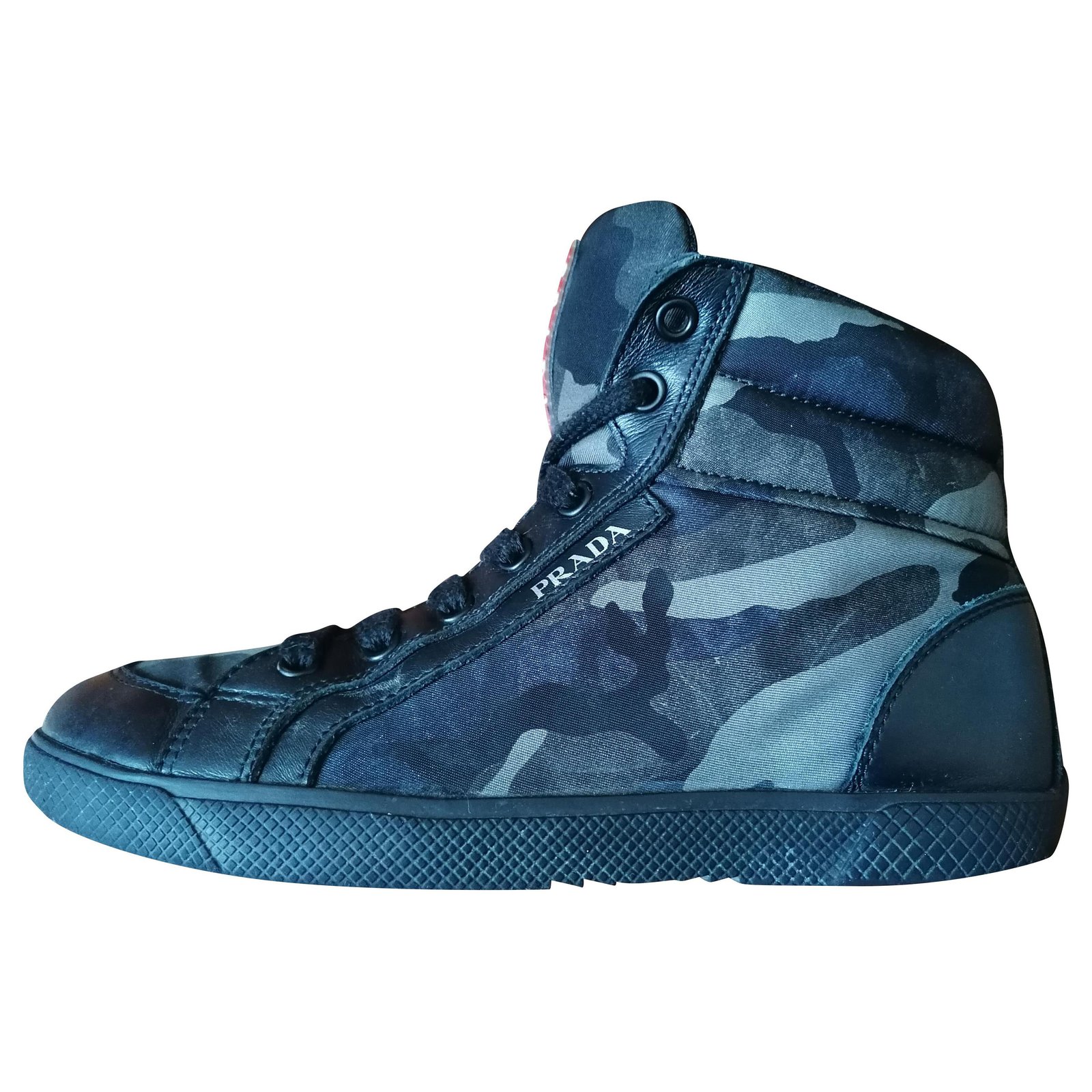 Prada Military Sneakers Leather,Cloth 
