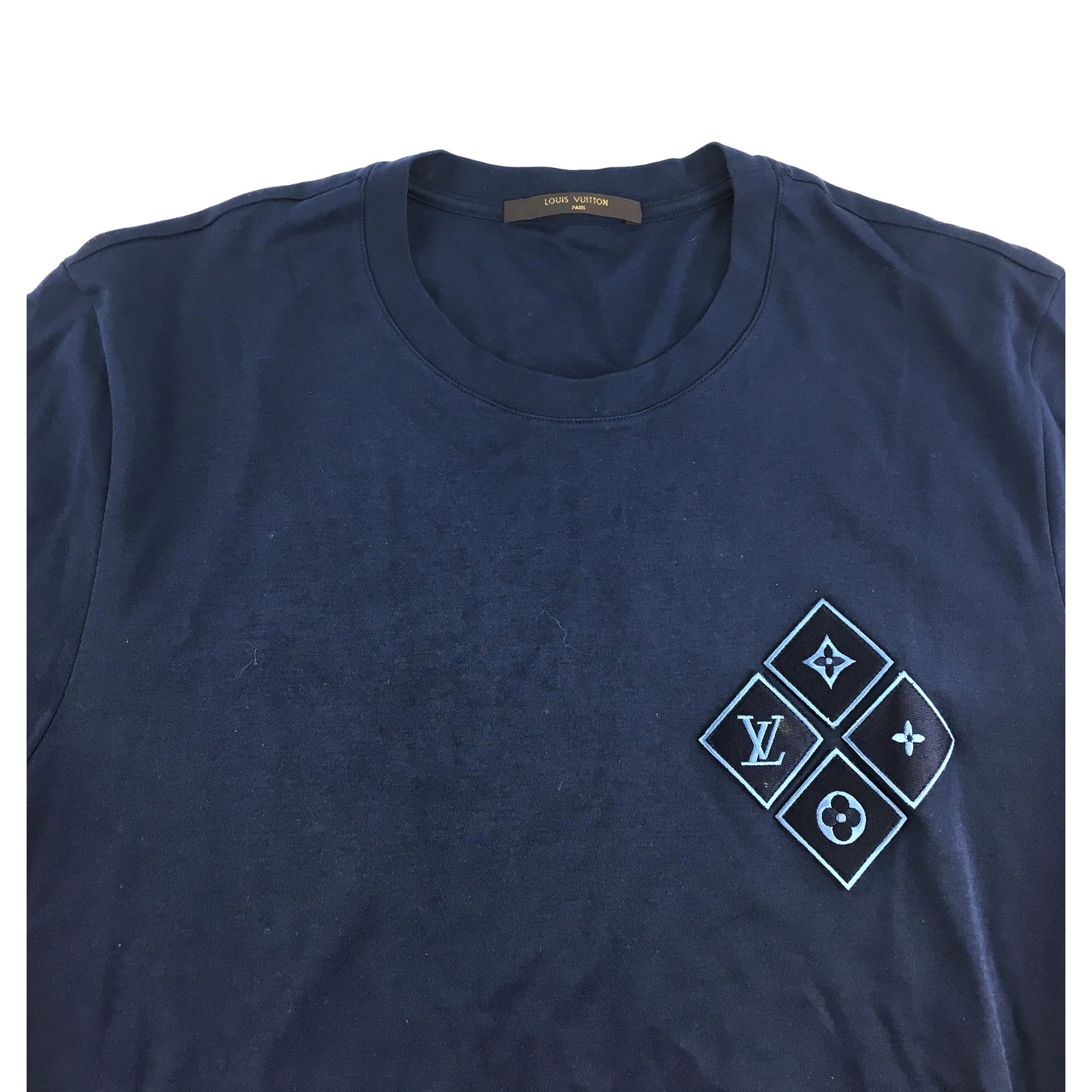 Shop Louis Vuitton 2019-20FW Signature 3D Pocket Monogram T-Shirt