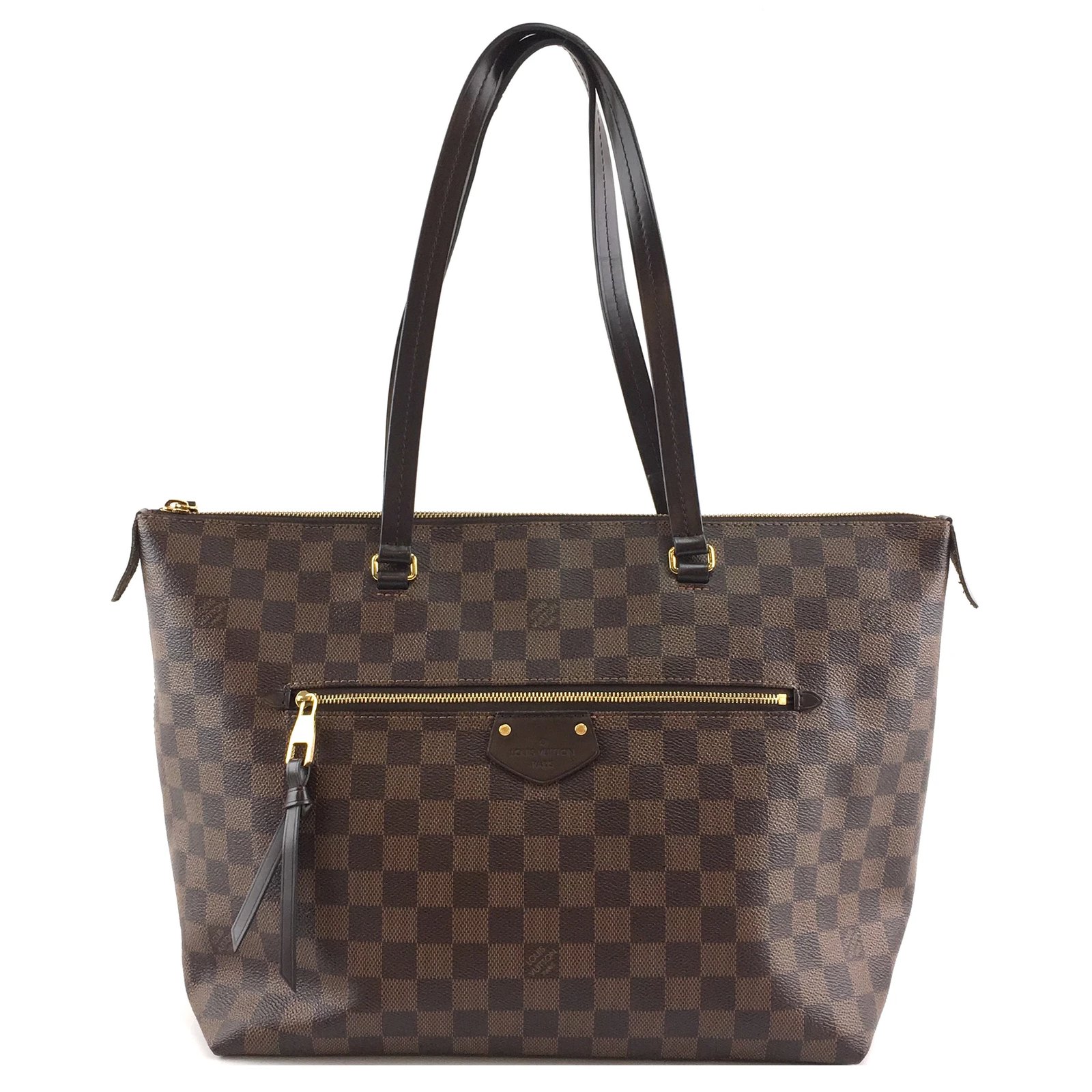 Louis Vuitton Damier Azur Iena MM - Brown Shoulder Bags, Handbags