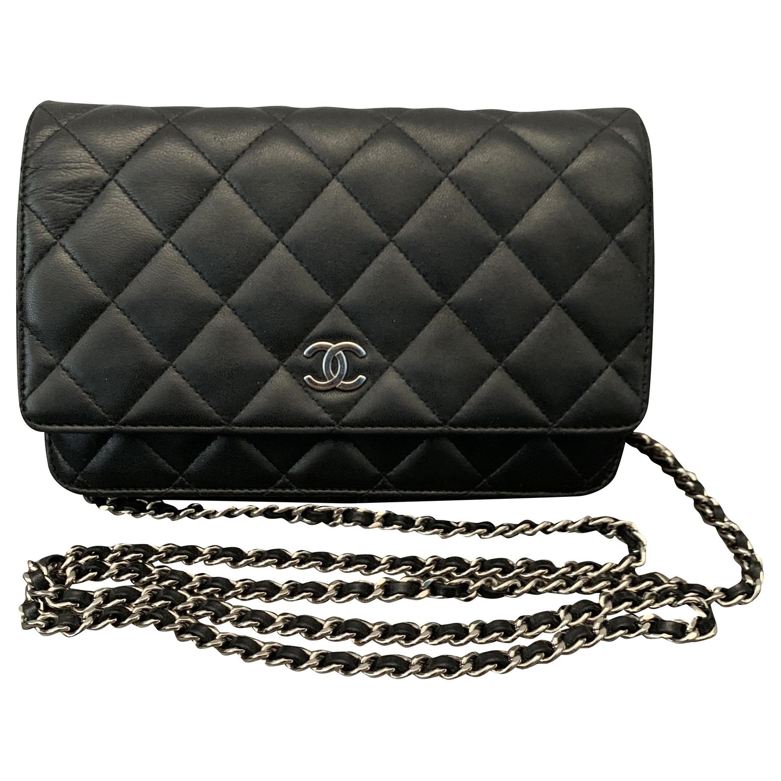 Chanel timeless wallet on chain Black Leather ref.226891 - Joli Closet
