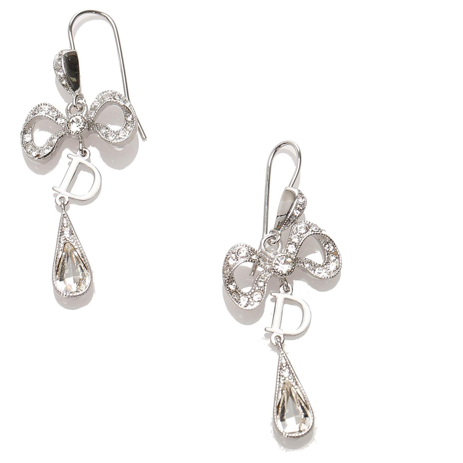 dior earrings silver