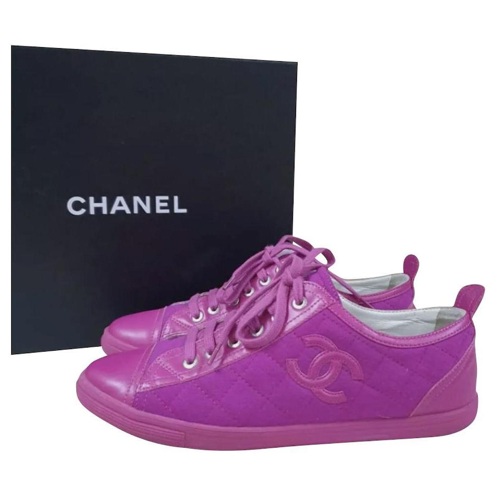 basket chanel femme rose
