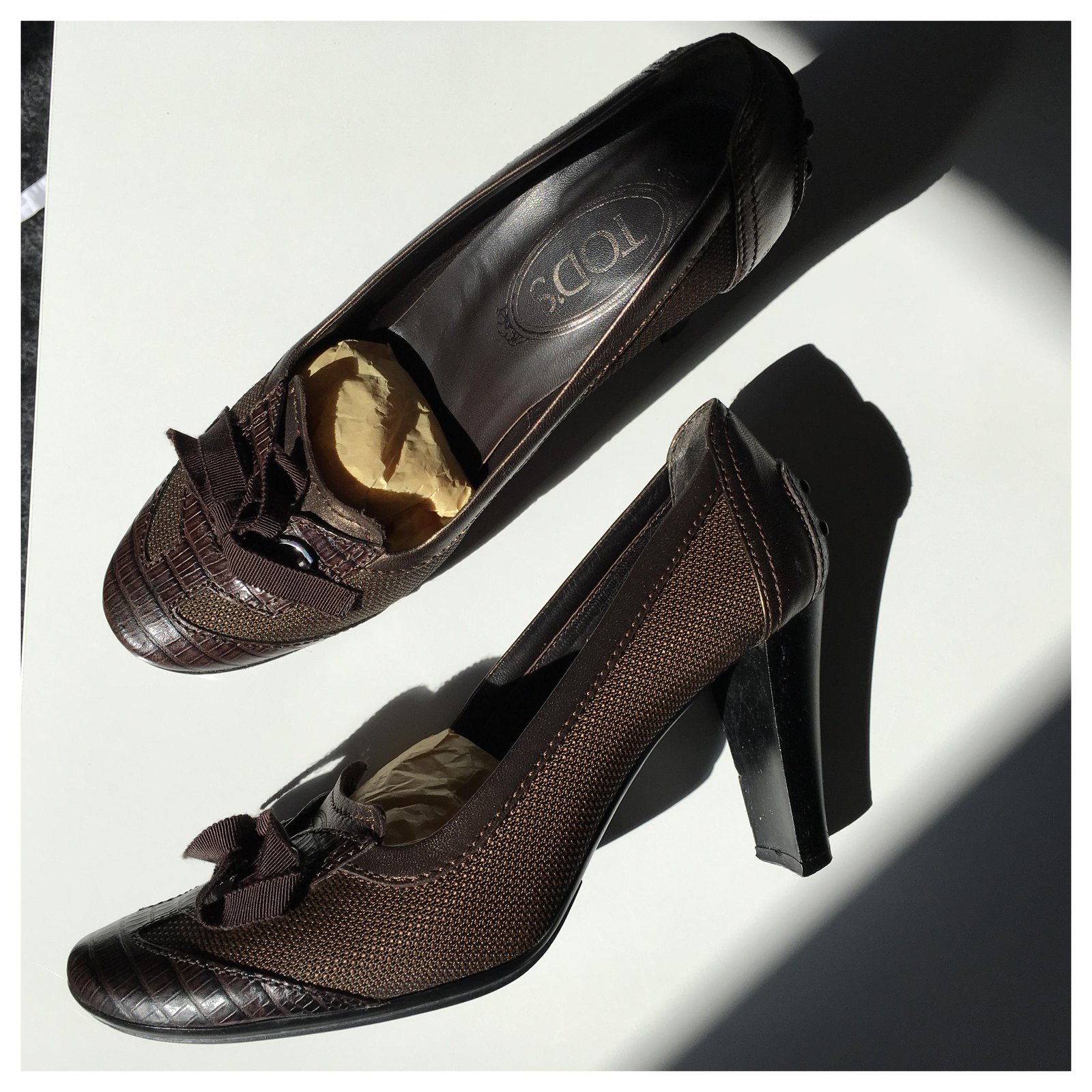 dark bronze heels
