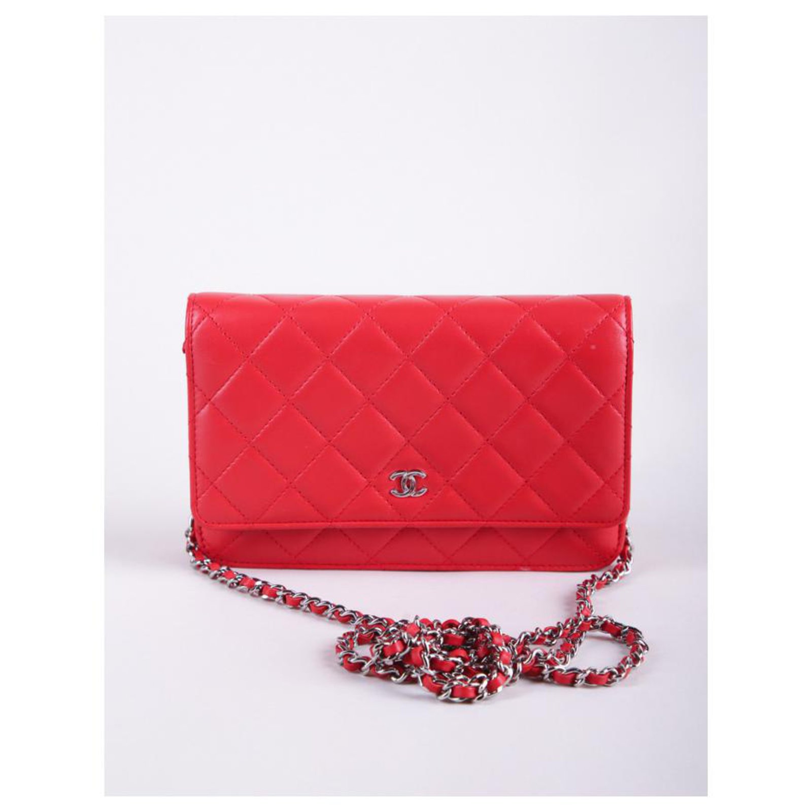 Chanel WOC red leather ref.227393 - Joli Closet