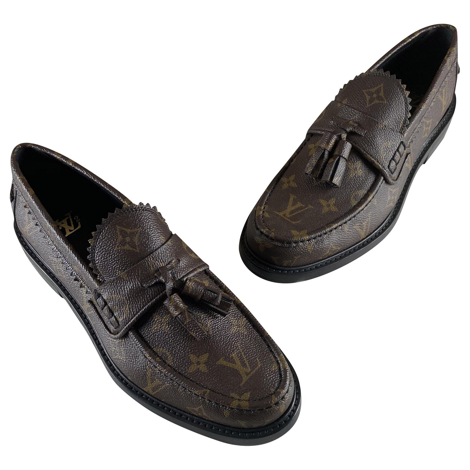 Louis Vuitton shoes in brown spazzolato leather ref.508513 - Joli