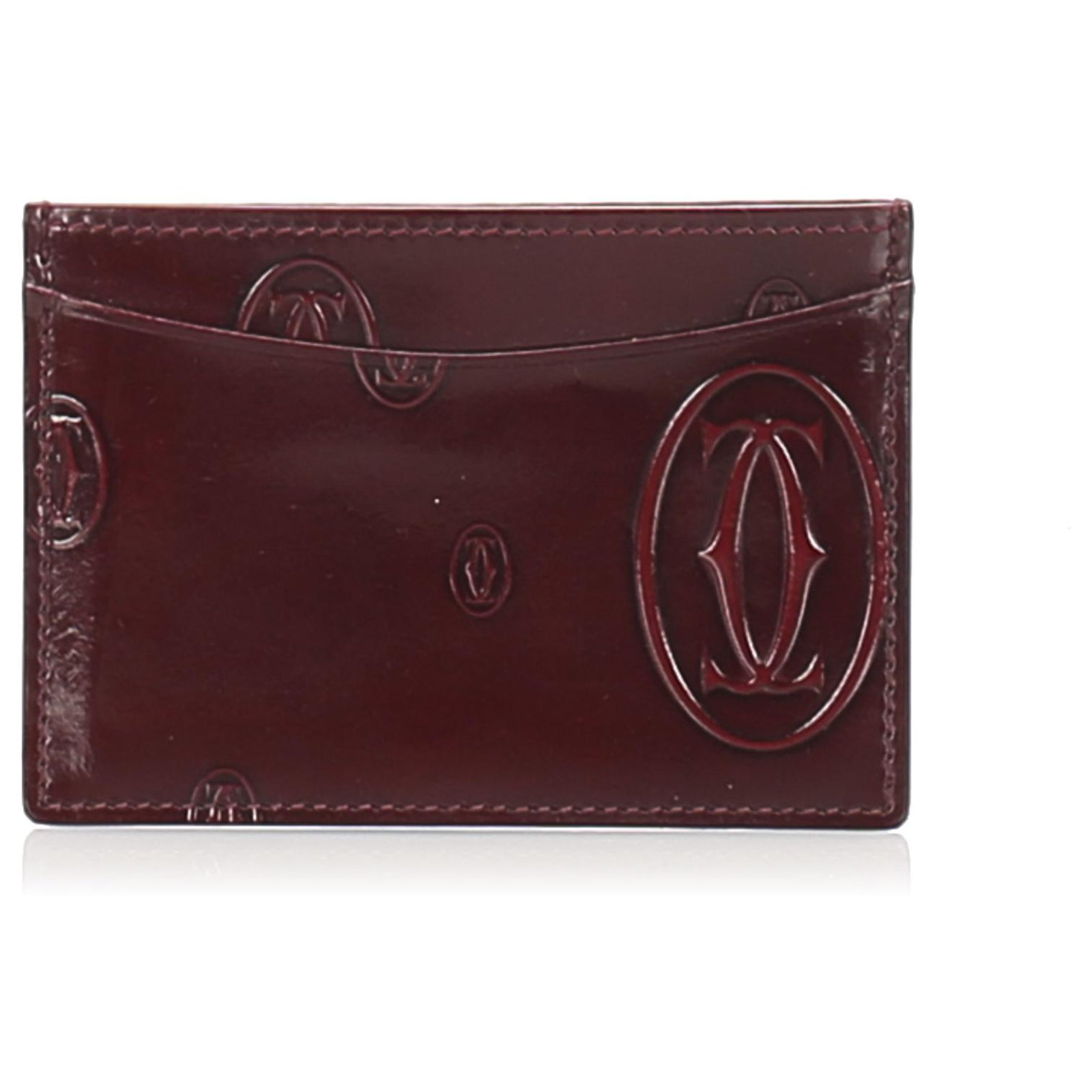 cartier leather card holder
