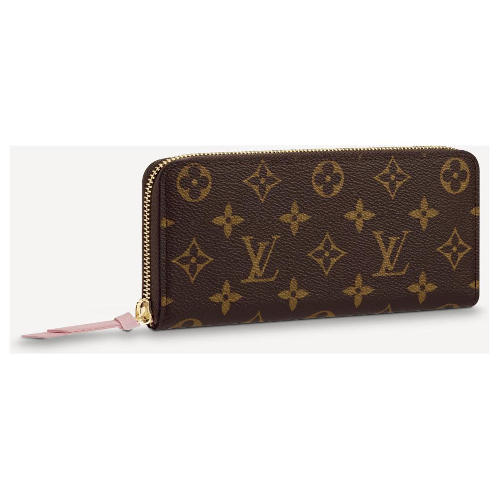Louis Vuitton Monogram Clemence Wallet with Rose Ballerine